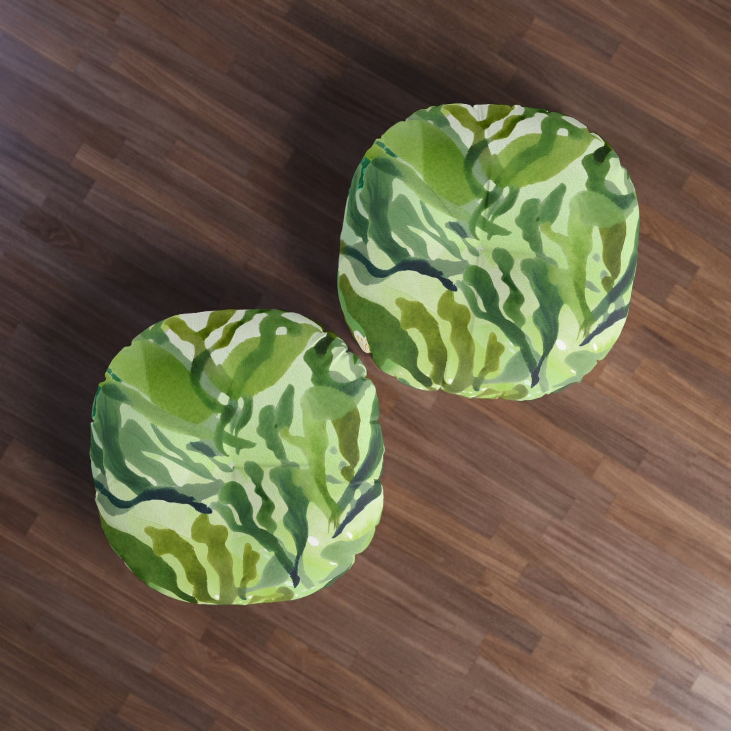 Pond Algae Tufted Floor Pillow