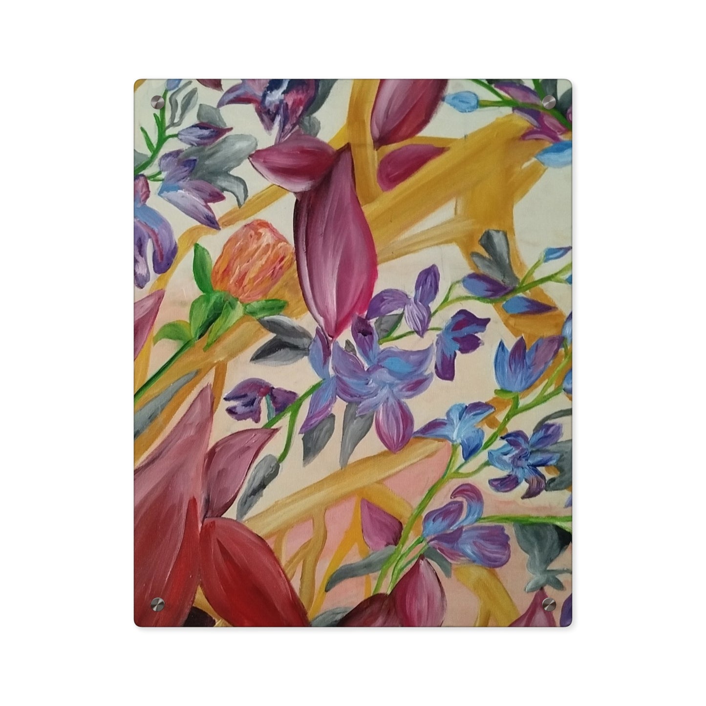 'A Dream of Flowers' Acrylic Wall Art Panels
