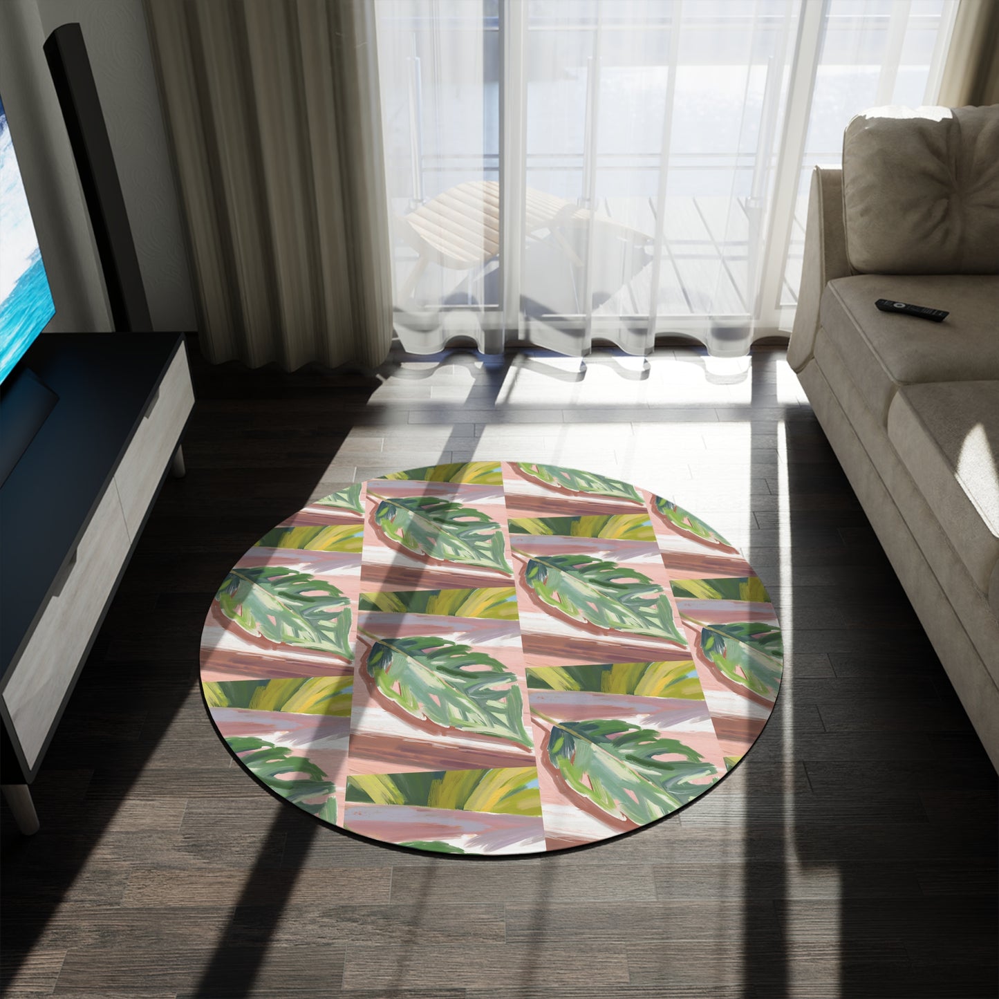 The Leaf Round Rug