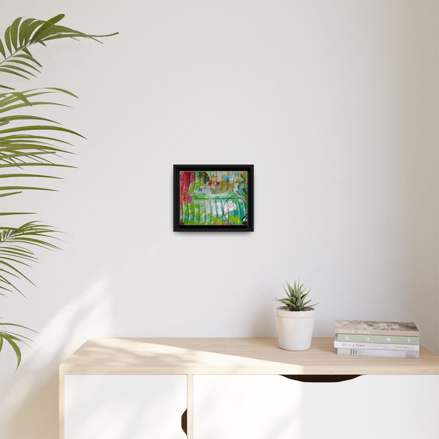 'A Mix of Life' Framed Canvas Art