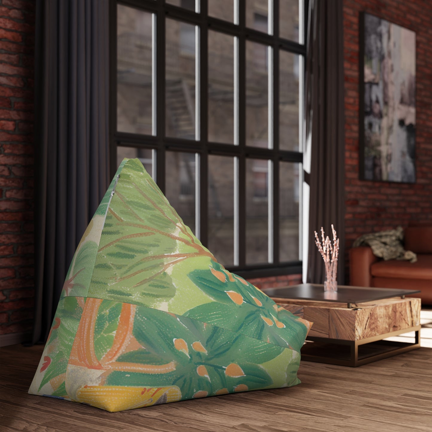 Rain Garden Bean Bag Chair Cover