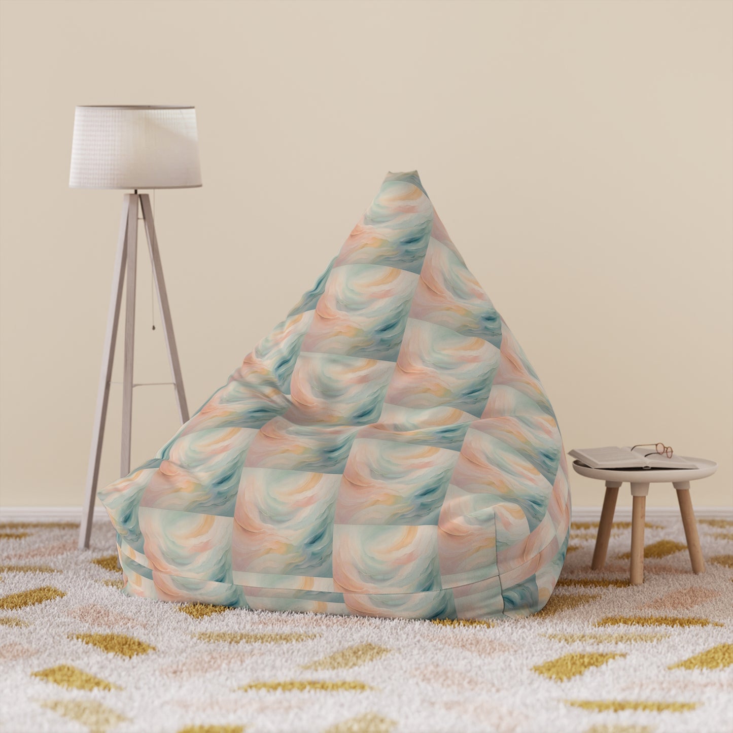 Ethereal Waves Bean Bag Chair Cover