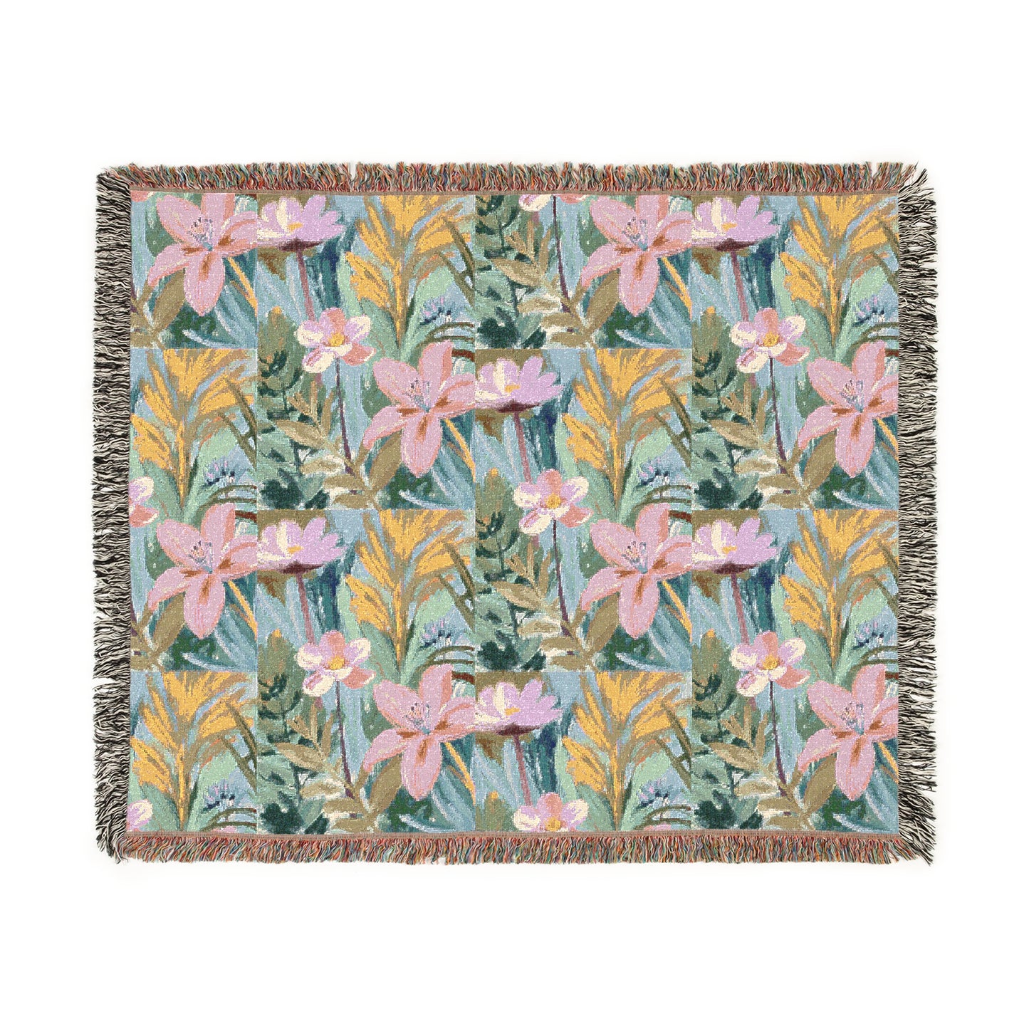 Flowers 100% Cotton Cozy Blanket