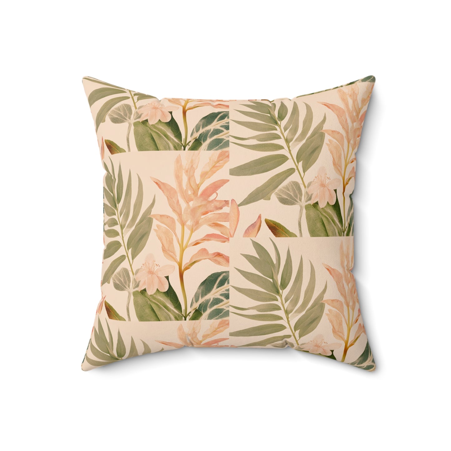 Nature's Aura Faux Suede Square Pillow