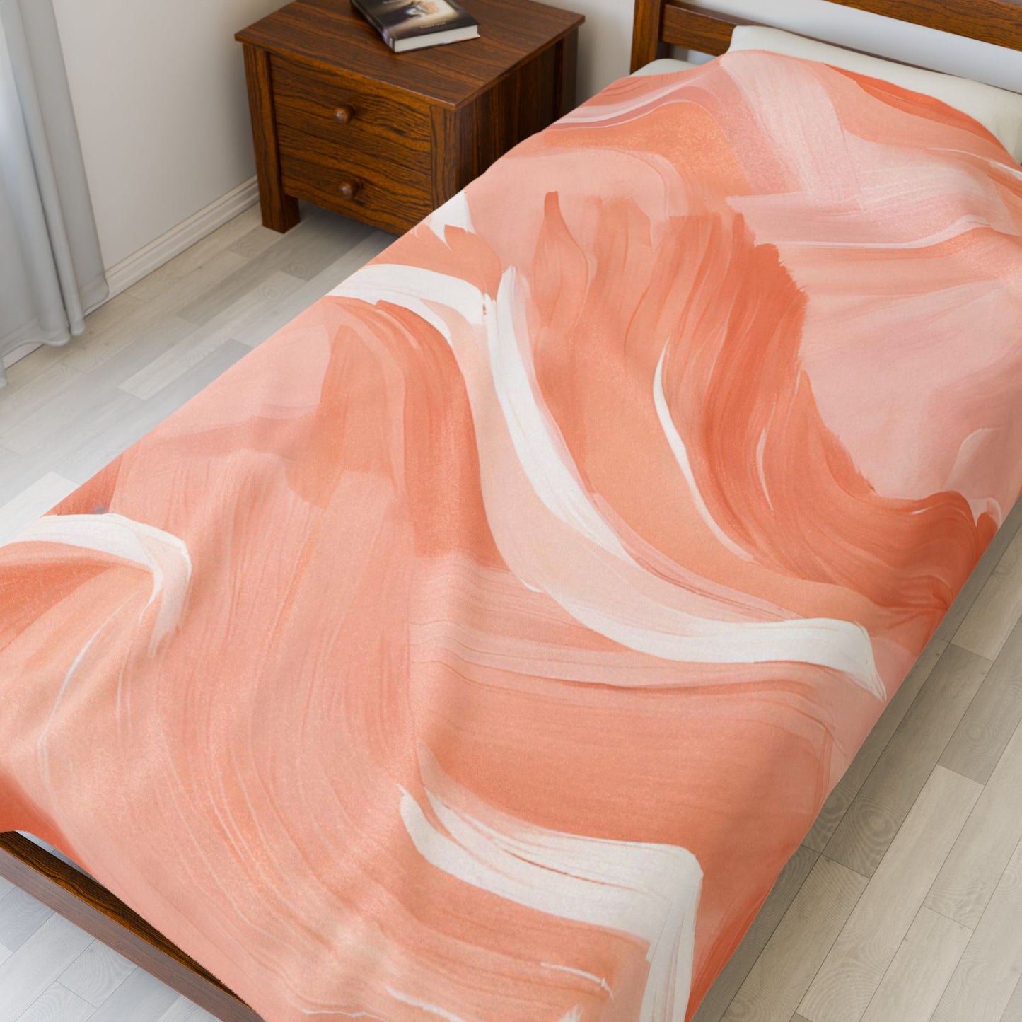 Dusk Brushstrokes Velveteen Plush Blanket