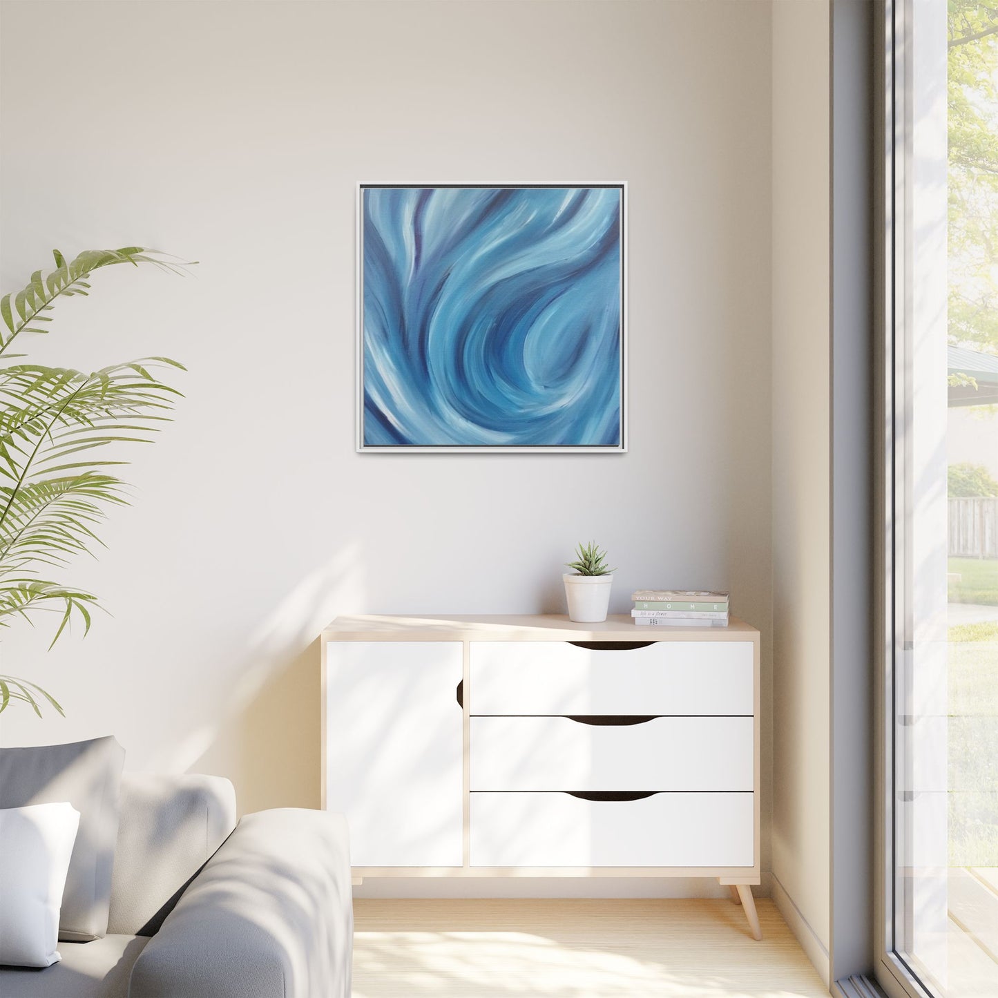 Intrinsic Reflection Framed Canvas Art