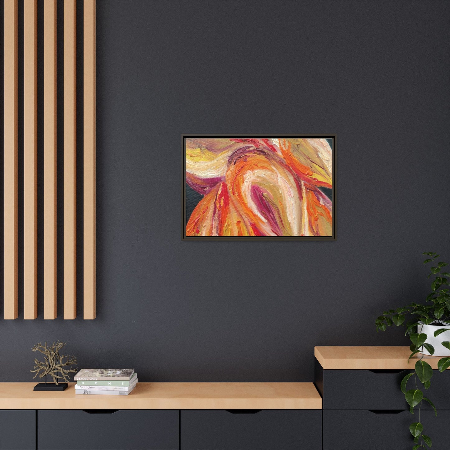 Dramatic Awakening Framed Canvas Art