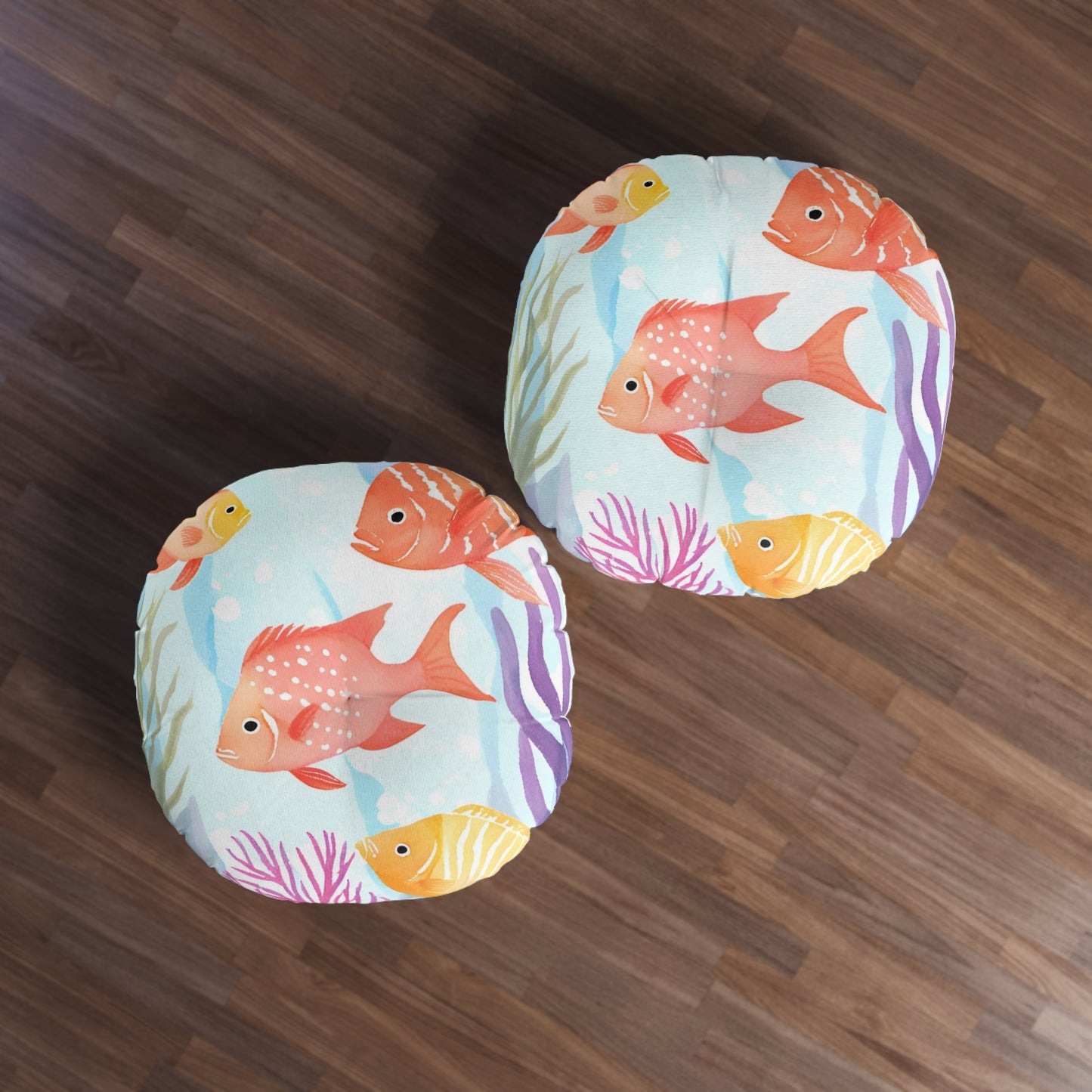 Coral Reef Tufted Floor Pillow