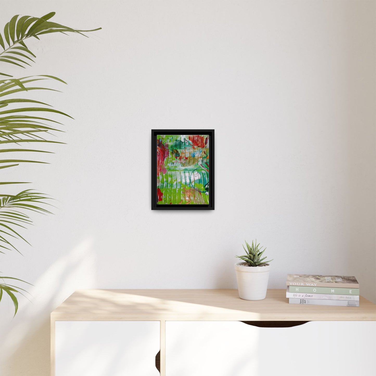 'A Mix of Life' Framed Canvas Art