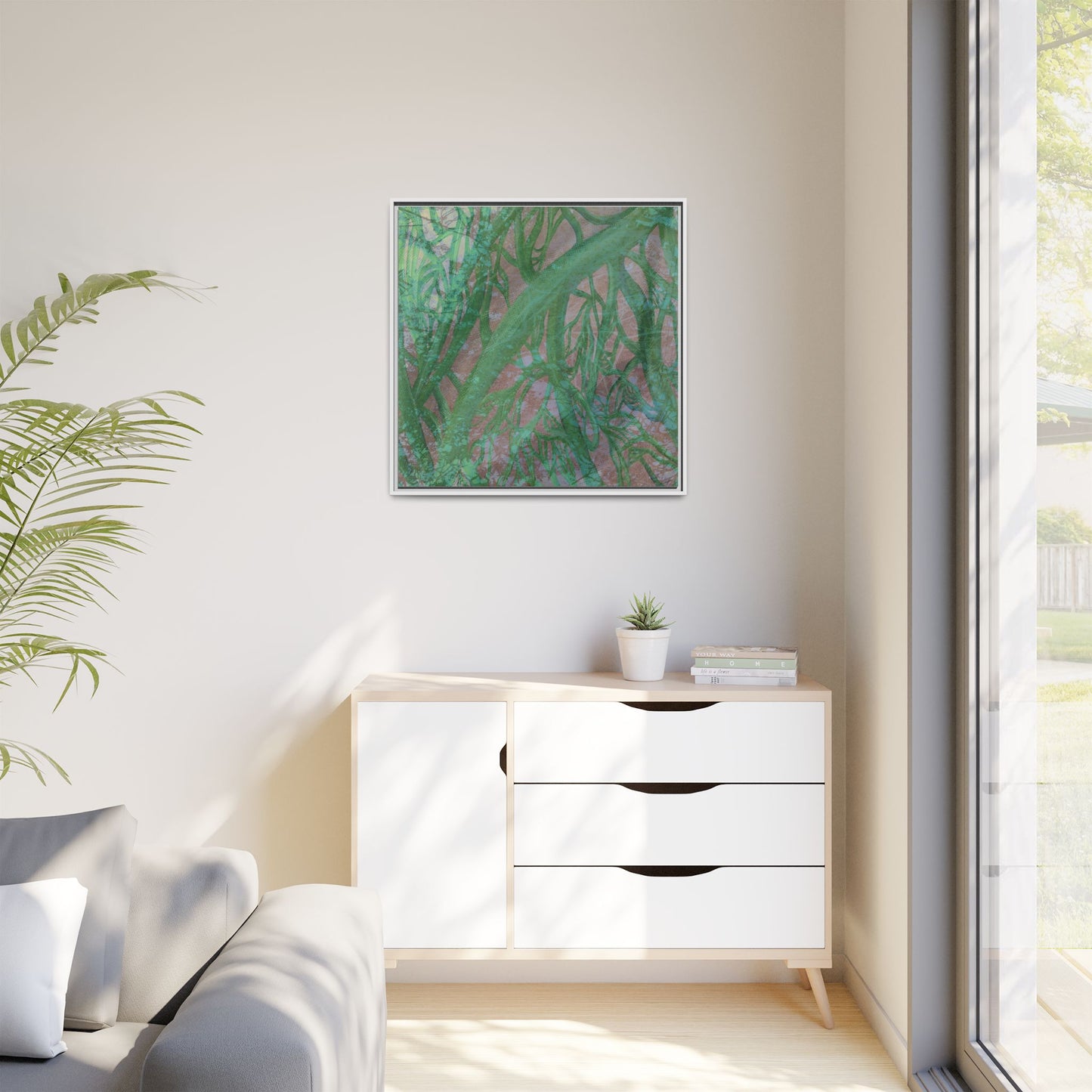 Inner Depths Framed Canvas Art