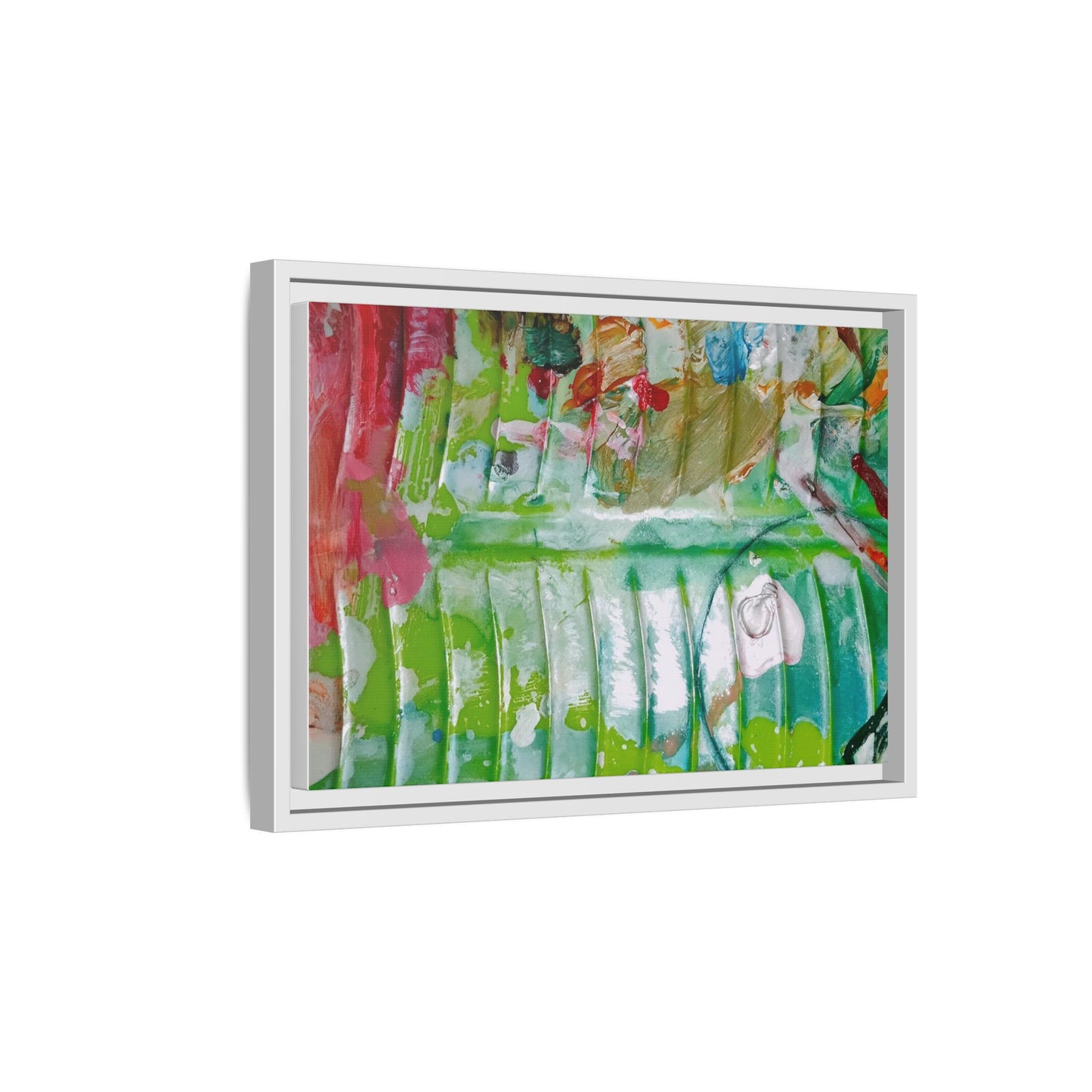 'A Mix of Life' Framed Canvas Art
