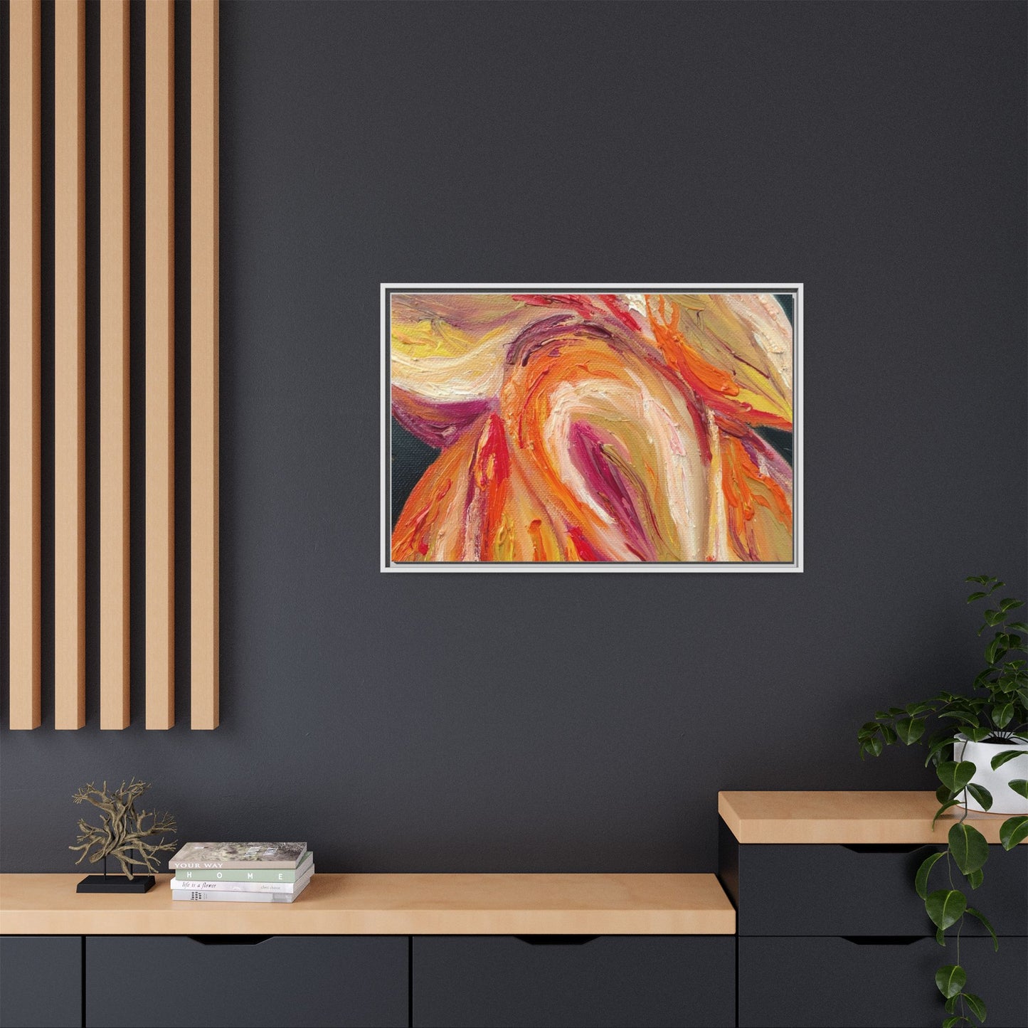 Dramatic Awakening Framed Canvas Art