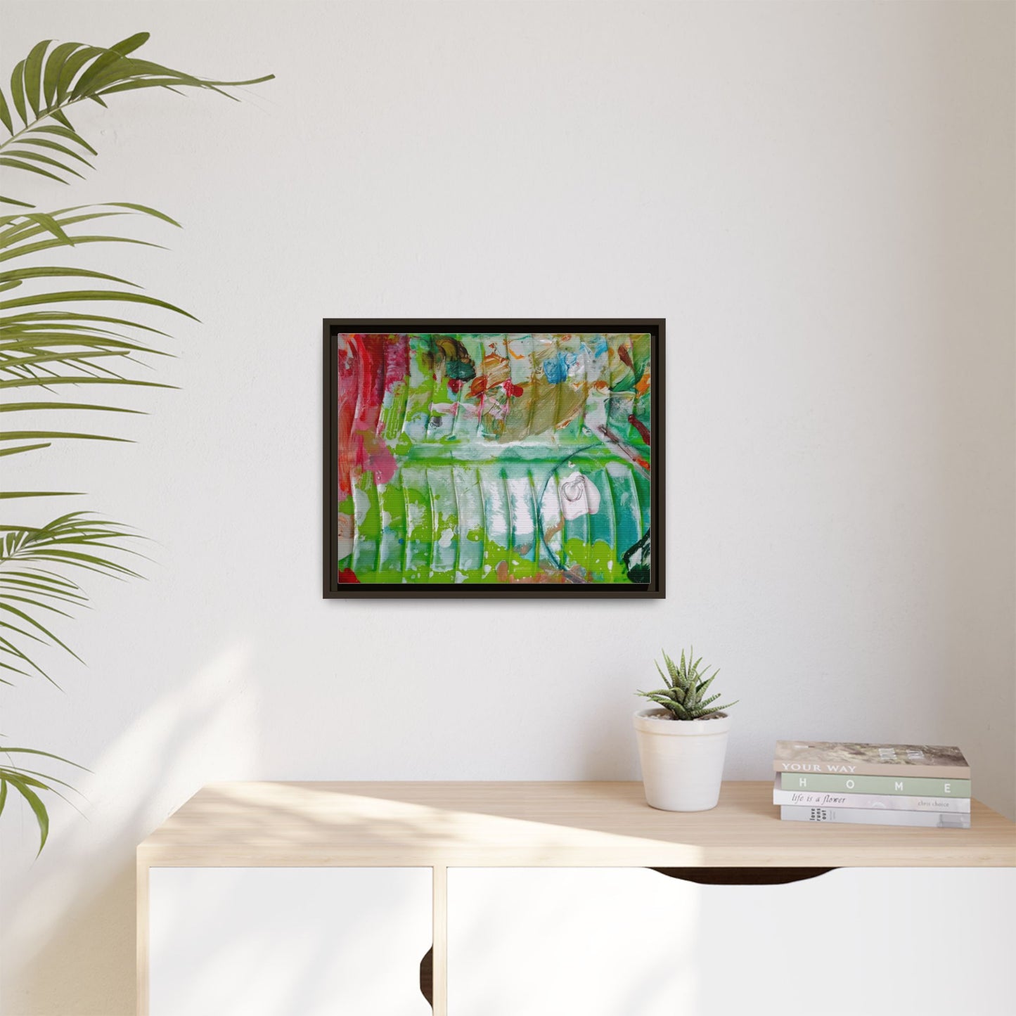 'A Mix of Life' Framed Canvas Art