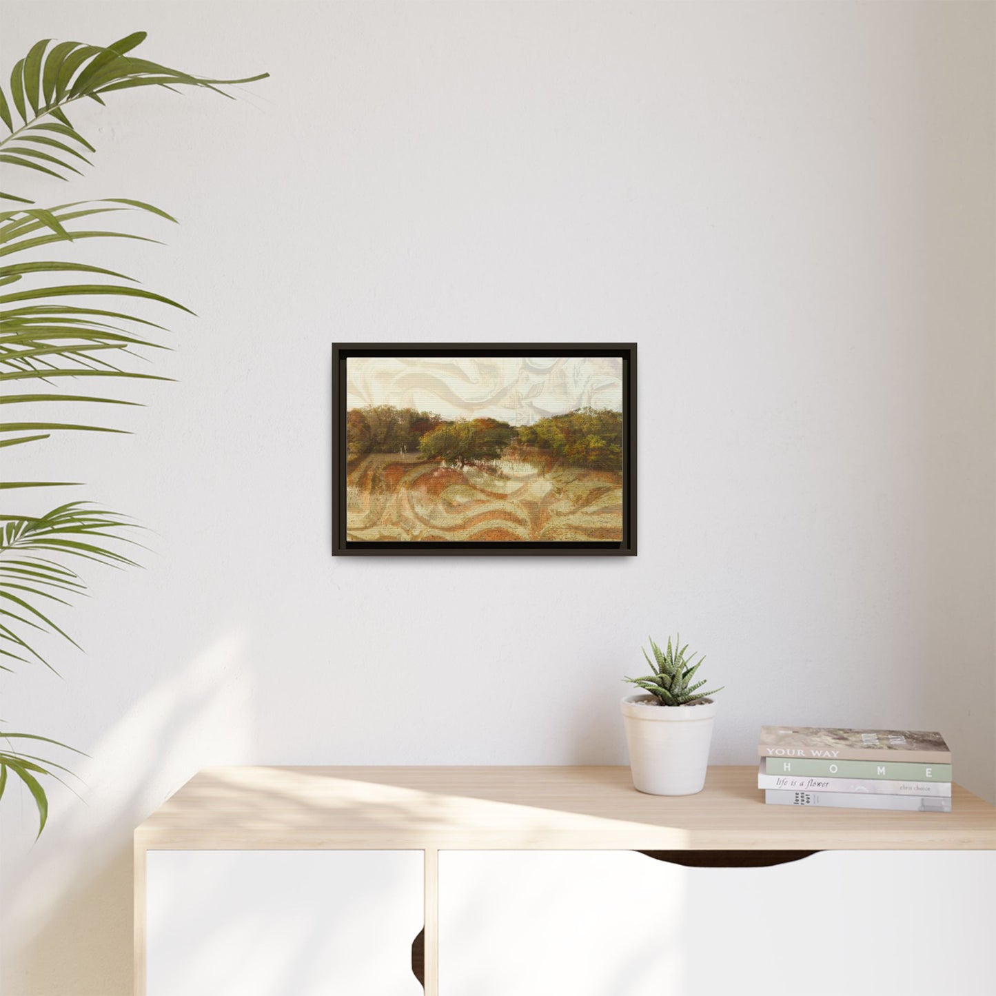 Serene Mangroves Framed Canvas Art