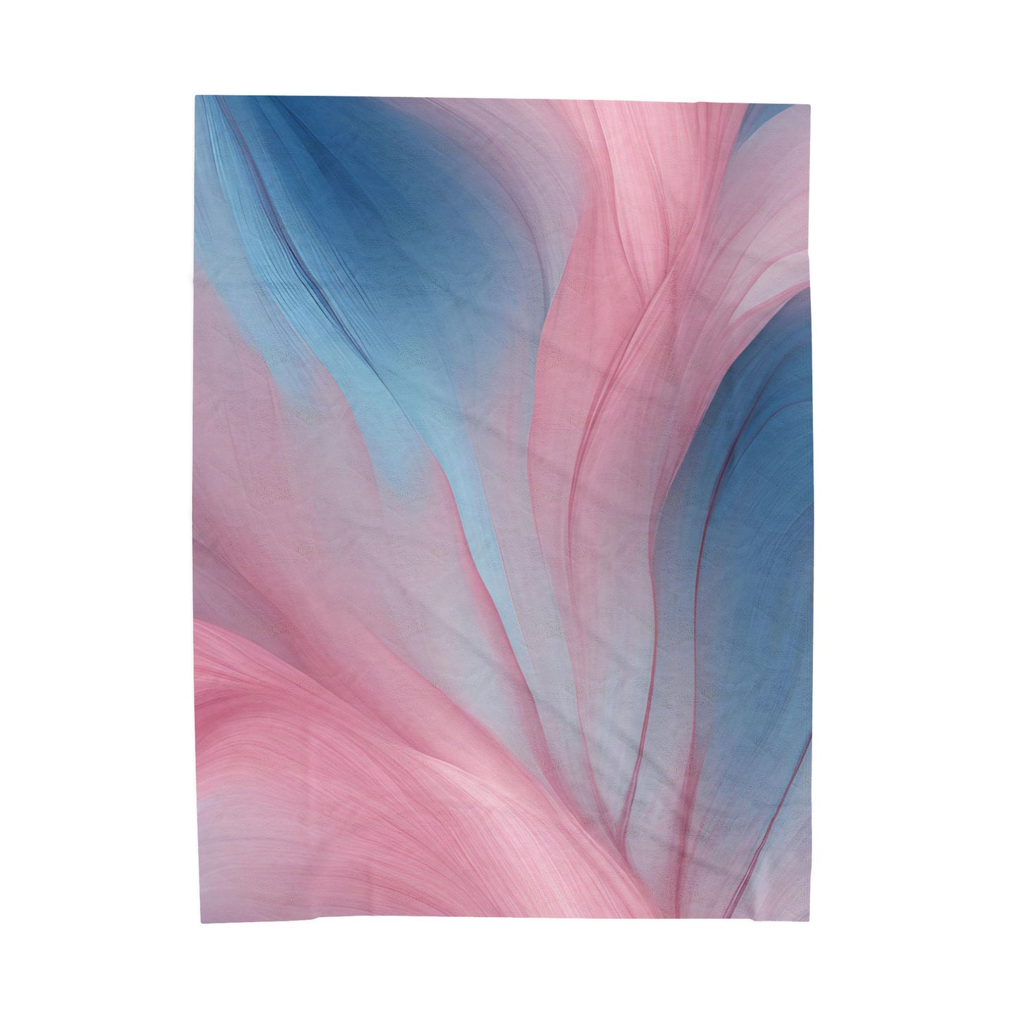 Rose Blue Velveteen Plush Blanket
