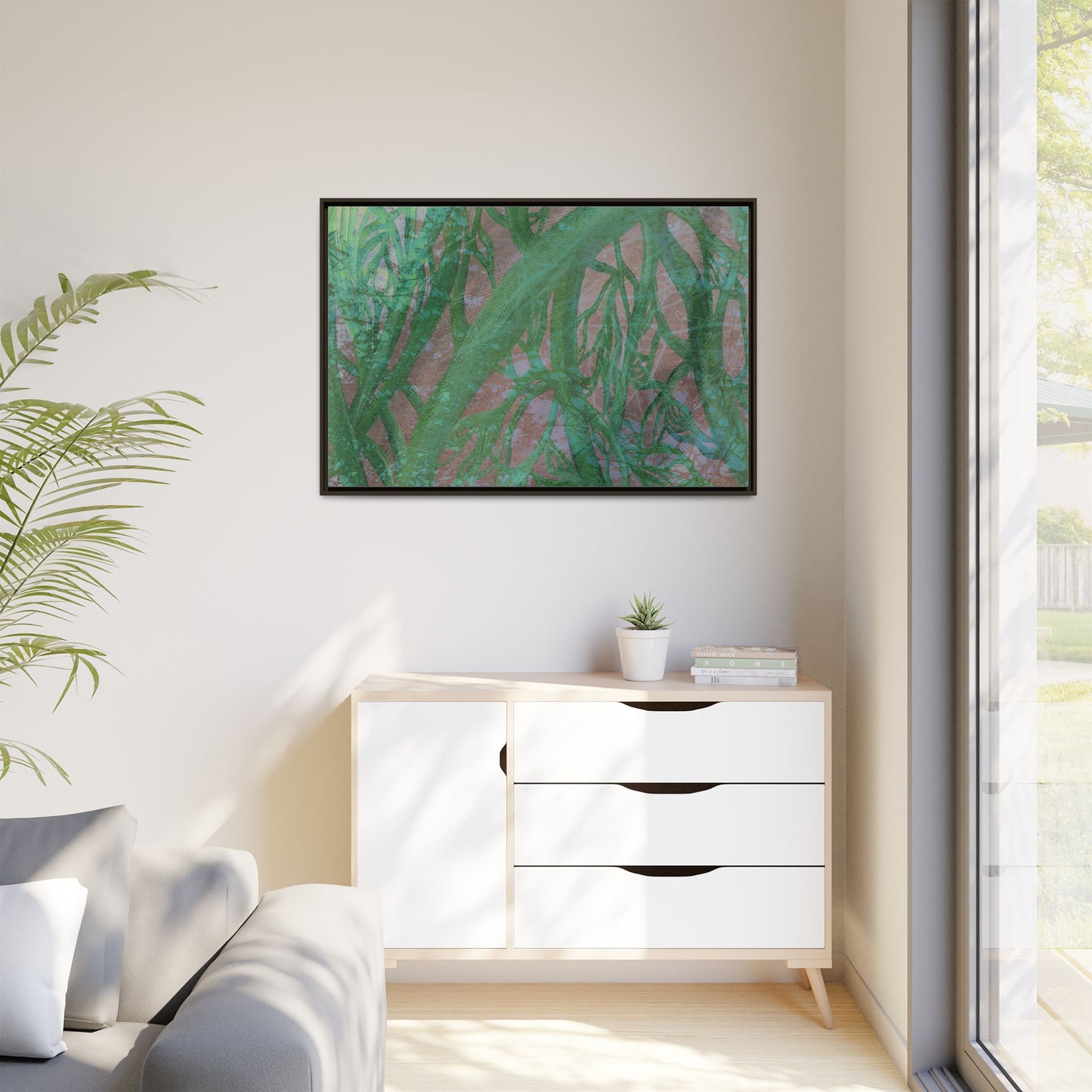 Inner Depths Framed Canvas Art