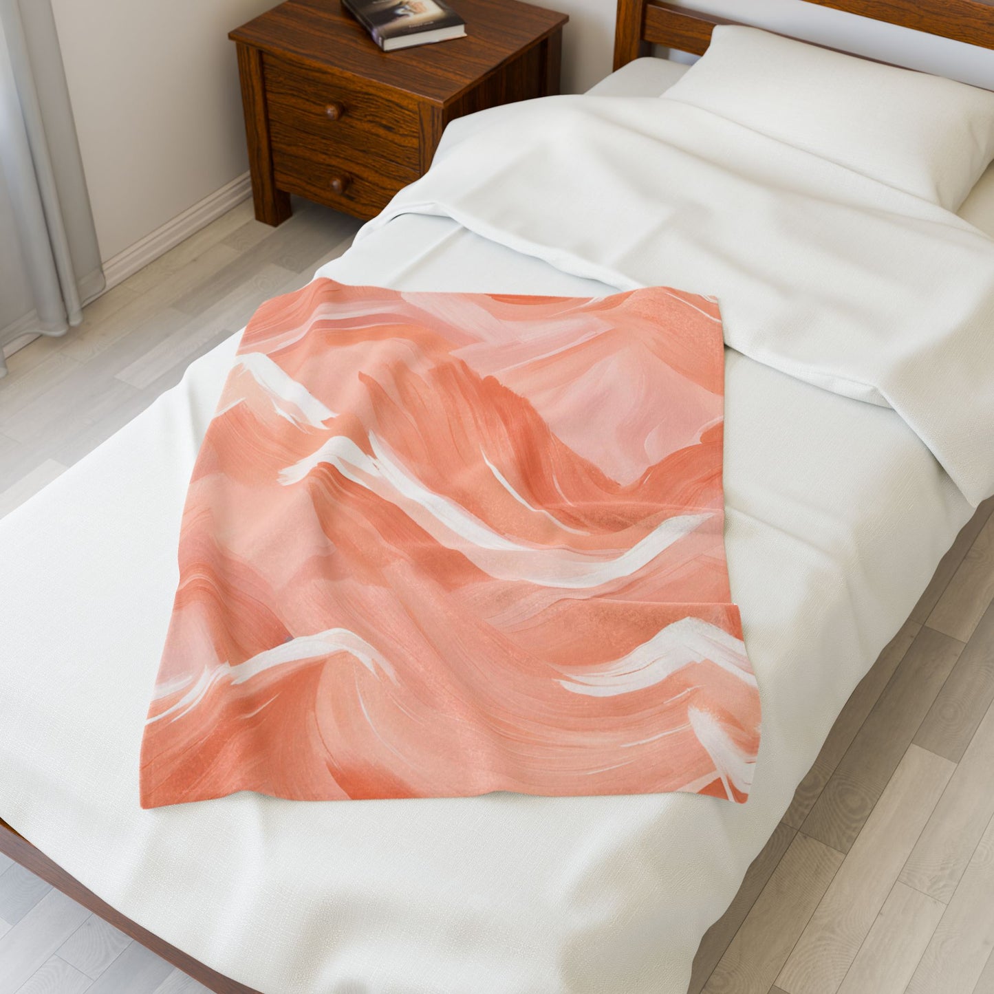 Dusk Brushstrokes Velveteen Plush Blanket