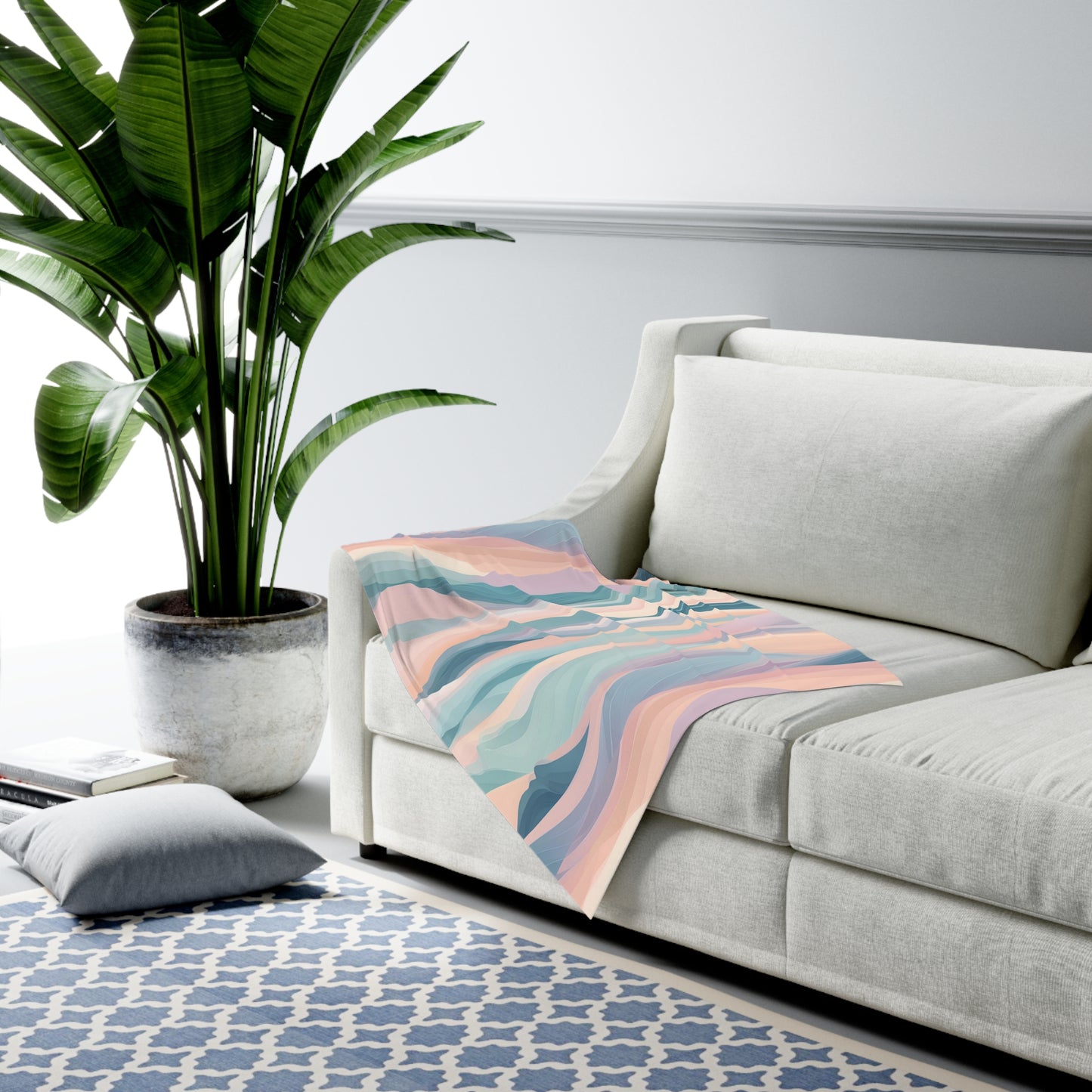 Serenity Wave Baby Swaddle Blanket