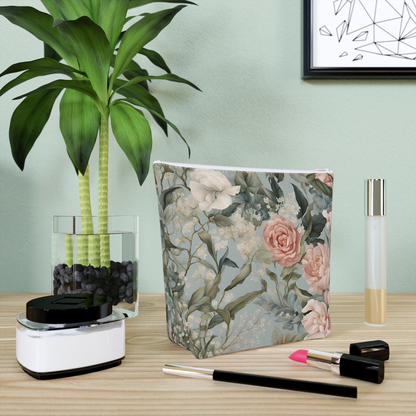 Floral Cotton Cosmetic Bag