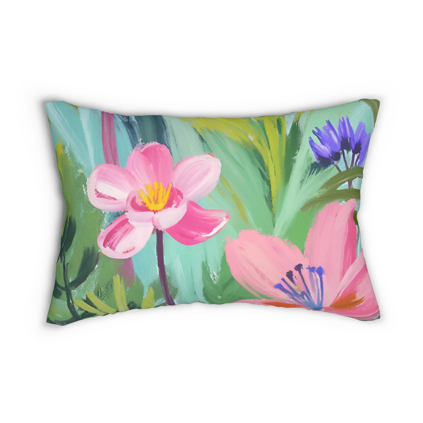 Flowers Lumbar Pillow
