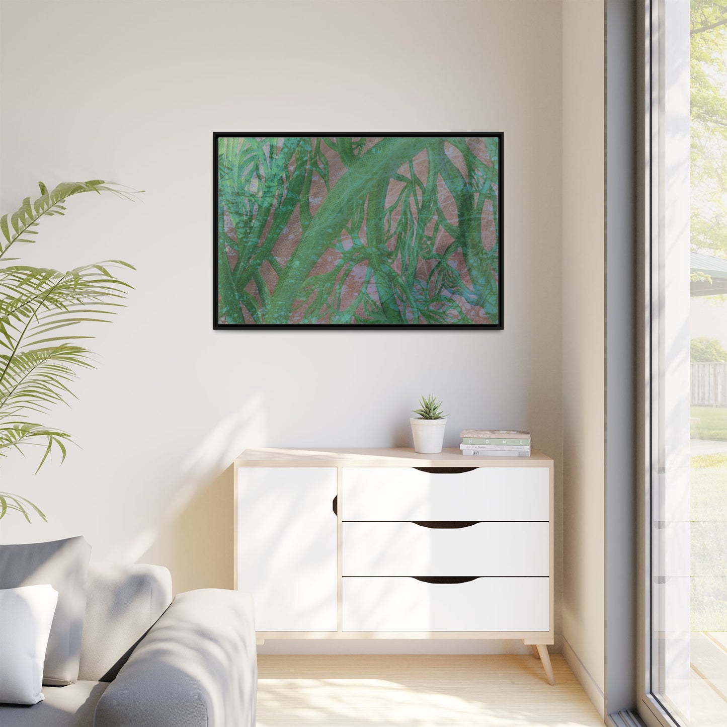 Inner Depths Framed Canvas Art