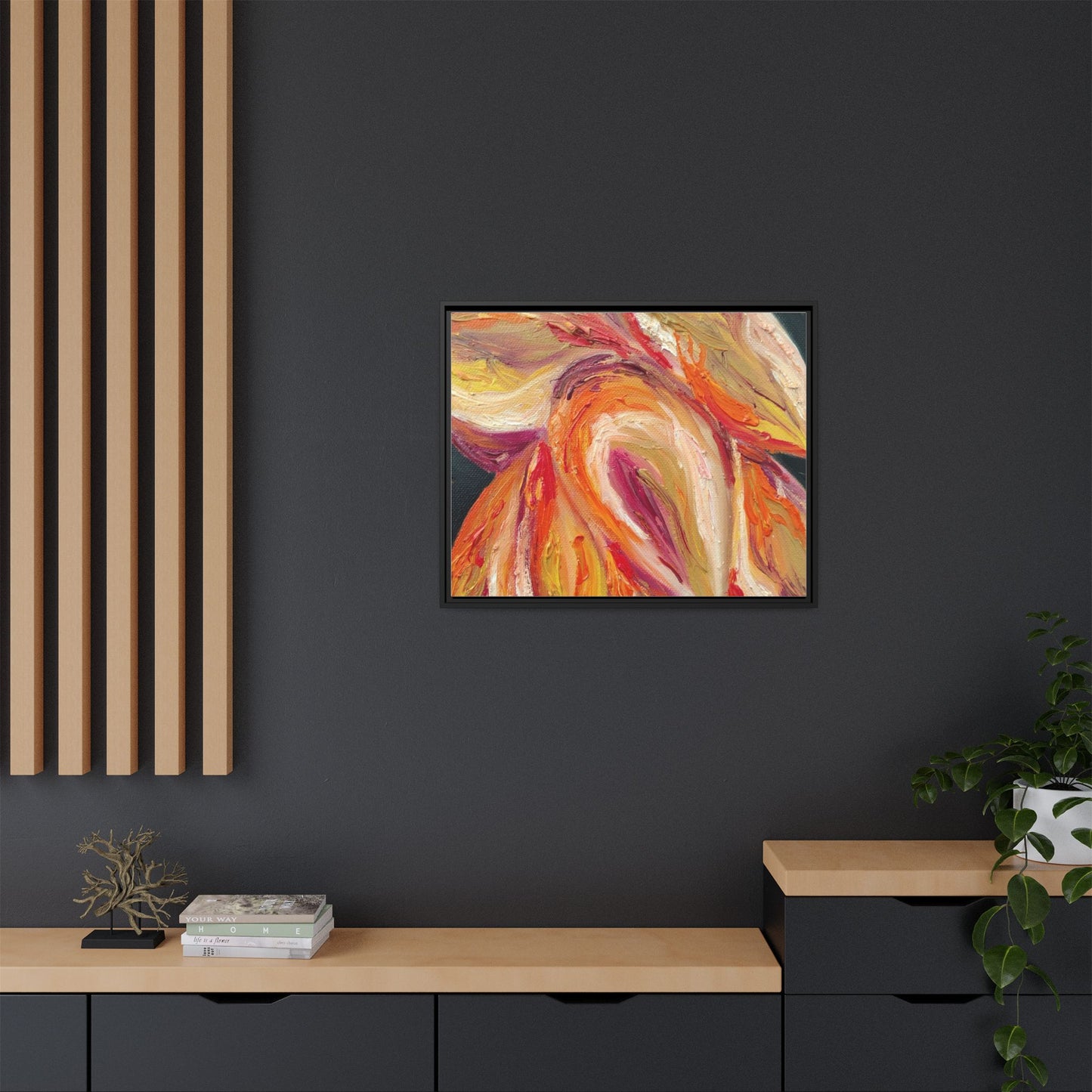 Dramatic Awakening Framed Canvas Art