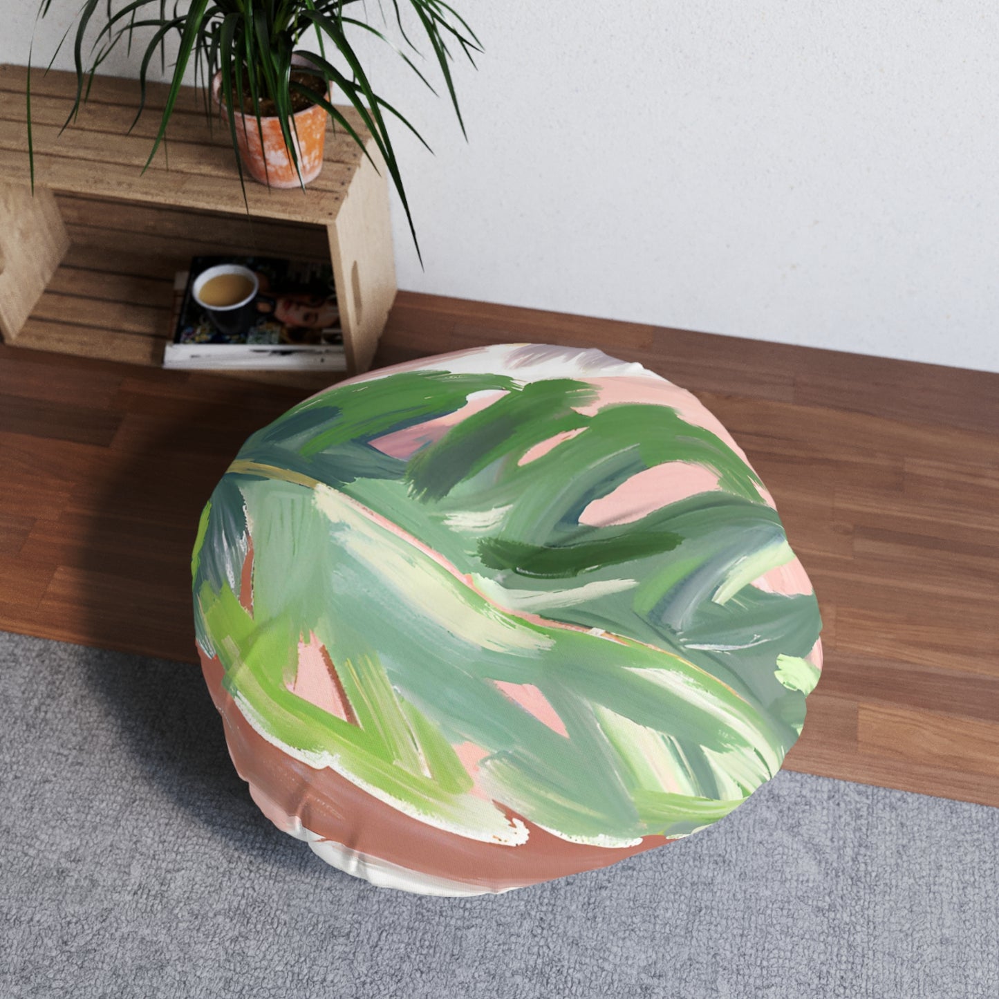 The Leaf Tufted Floor Pillow