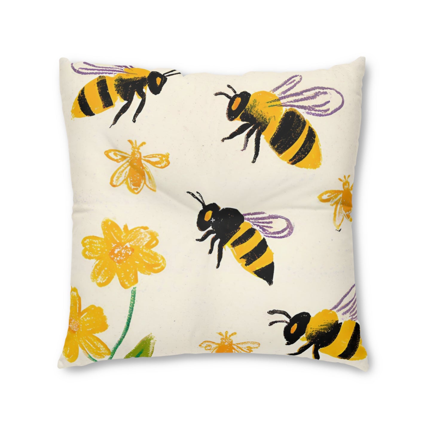 BuzzyTufted Floor Pillow