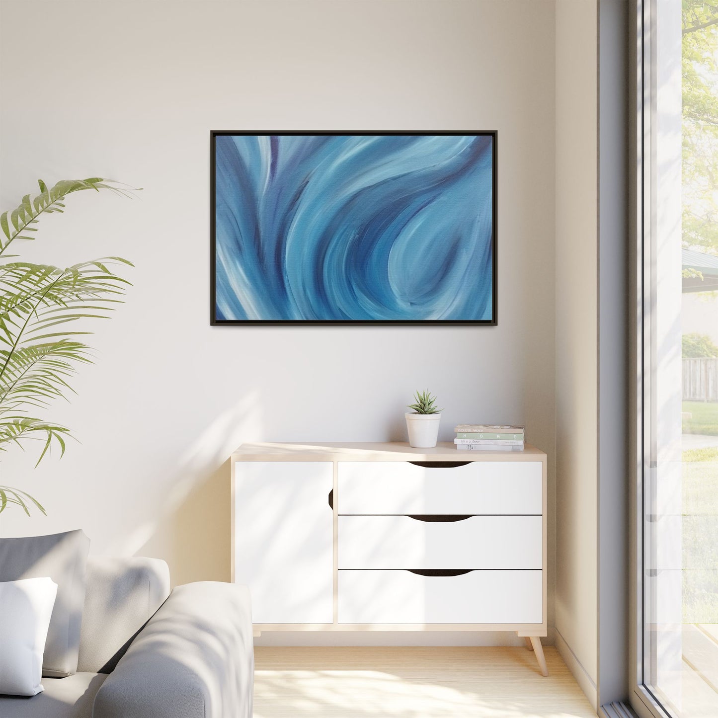 Intrinsic Reflection Framed Canvas Art
