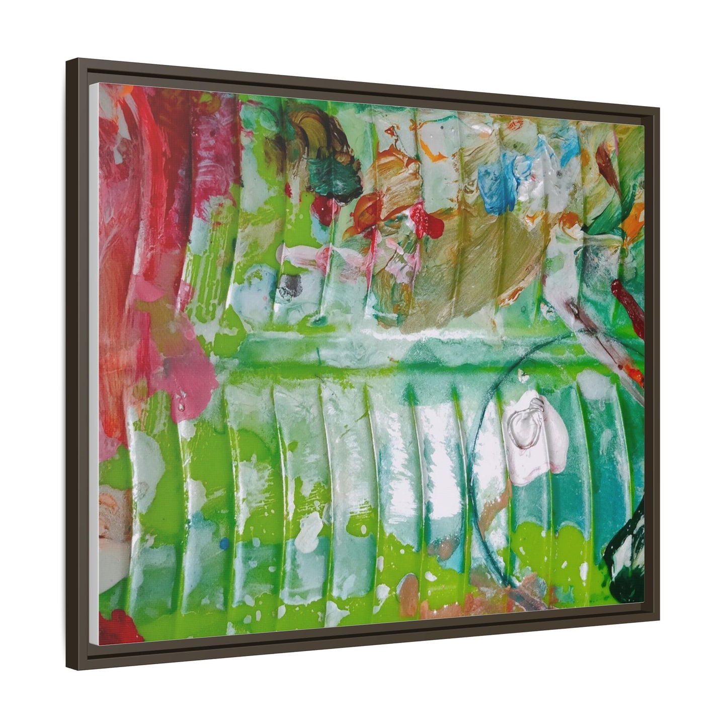 'A Mix of Life' Framed Canvas Art