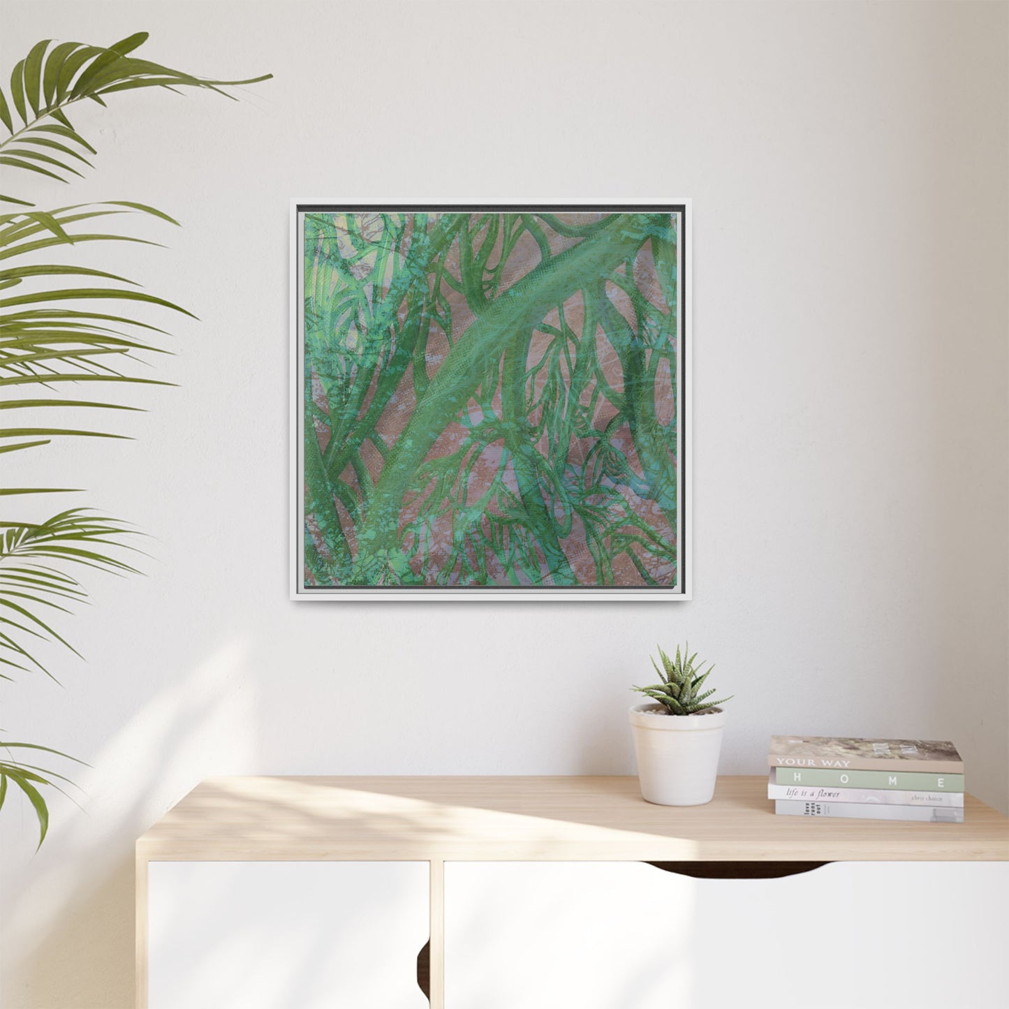 Inner Depths Framed Canvas Art