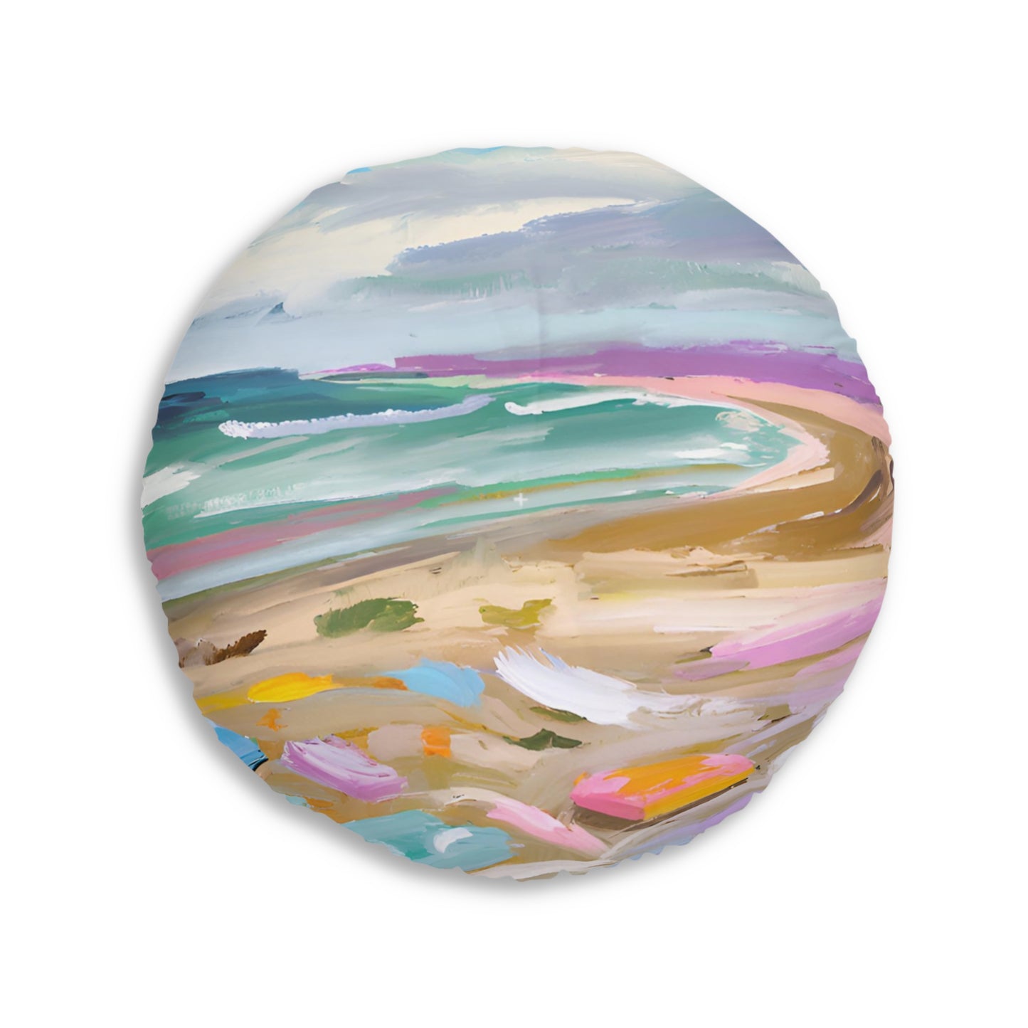 The Beach Tufted Floor Pillow
