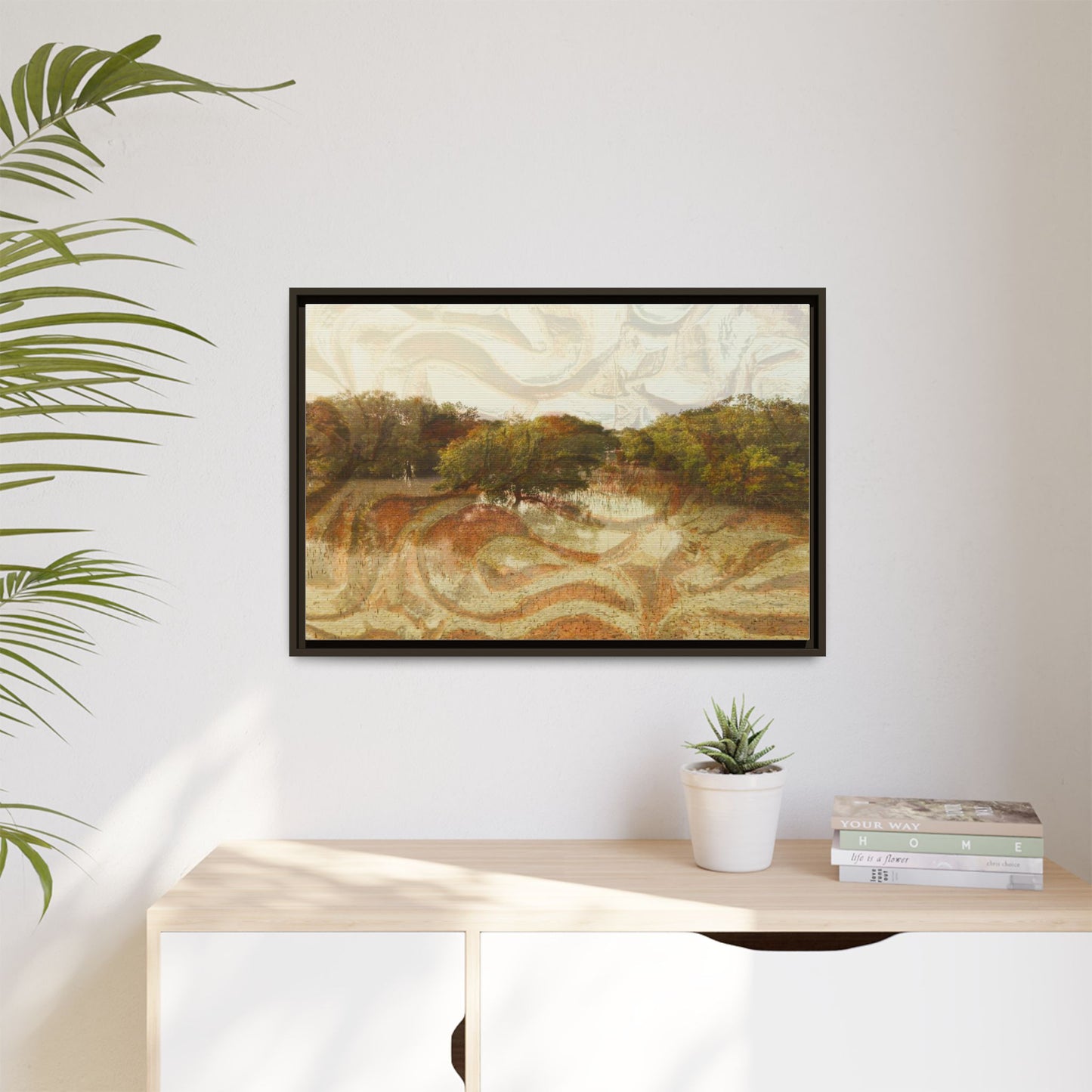 Serene Mangroves Framed Canvas Art
