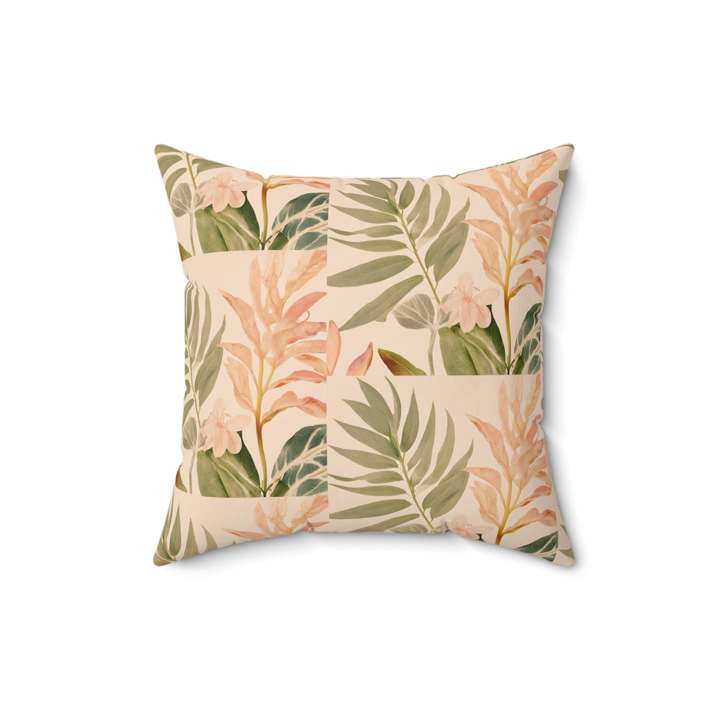 Nature's Aura Faux Suede Square Pillow
