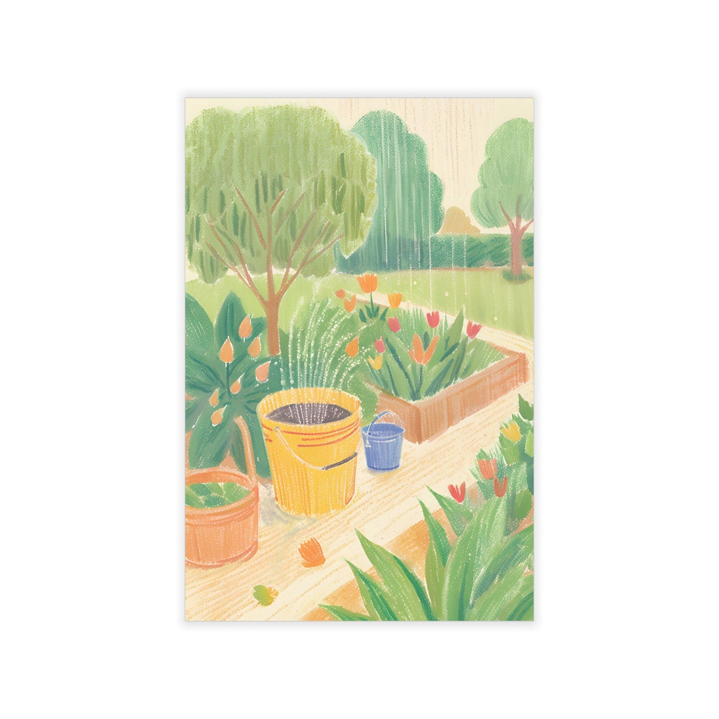 Rain Garden Wall Decals