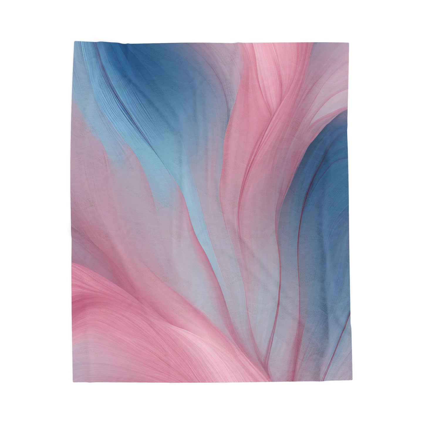 Rose Blue Velveteen Plush Blanket