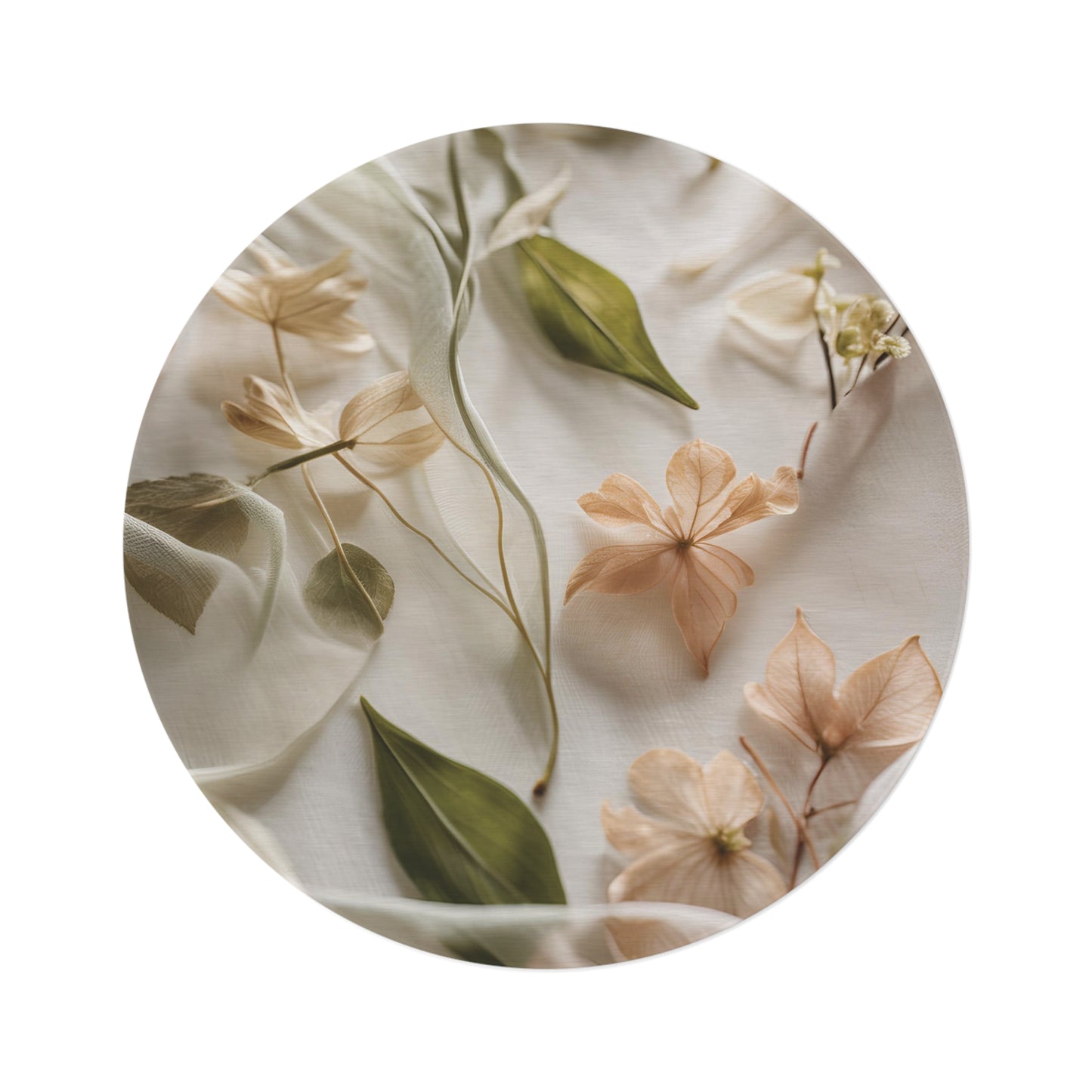 Botanical Elegance Round Rug