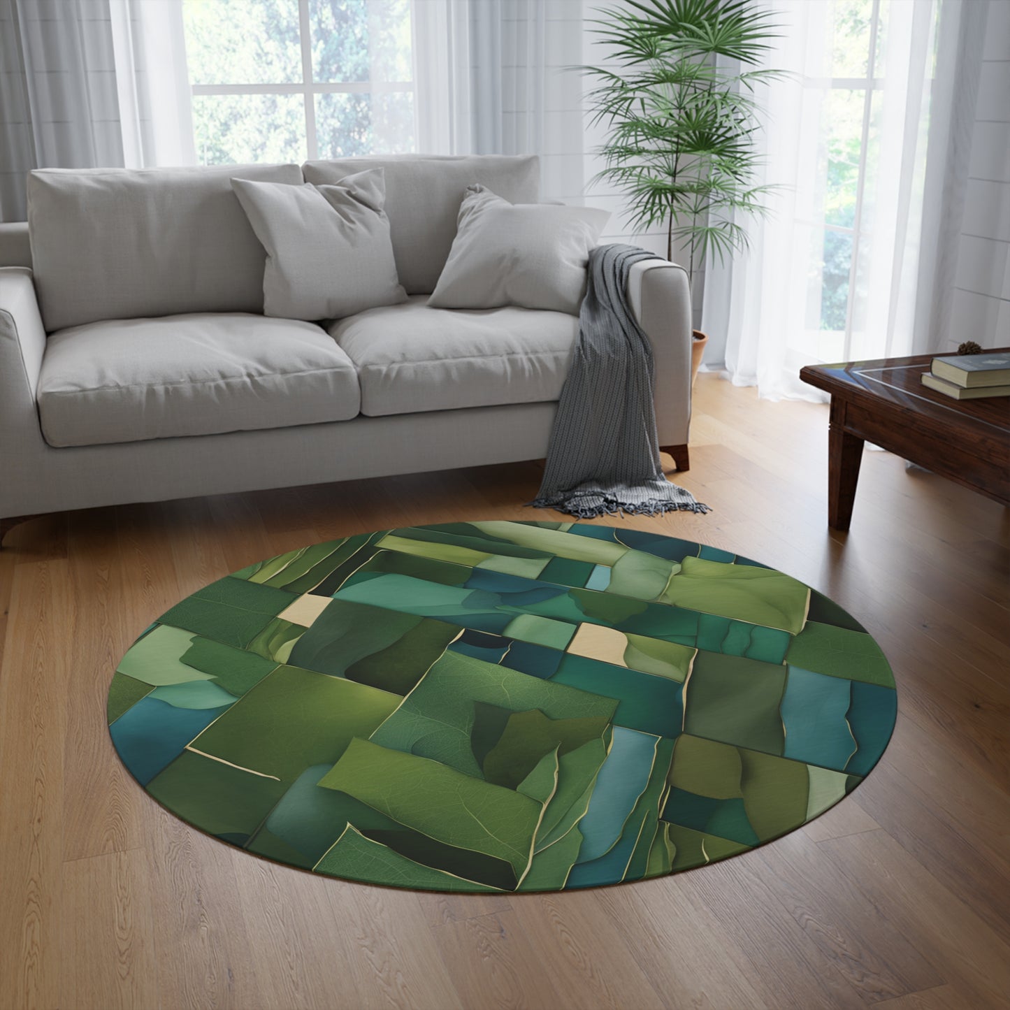 Jade Solace Round Rug