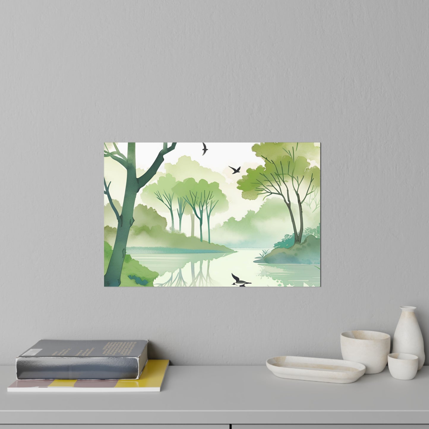 Tree Lake Wall Decals