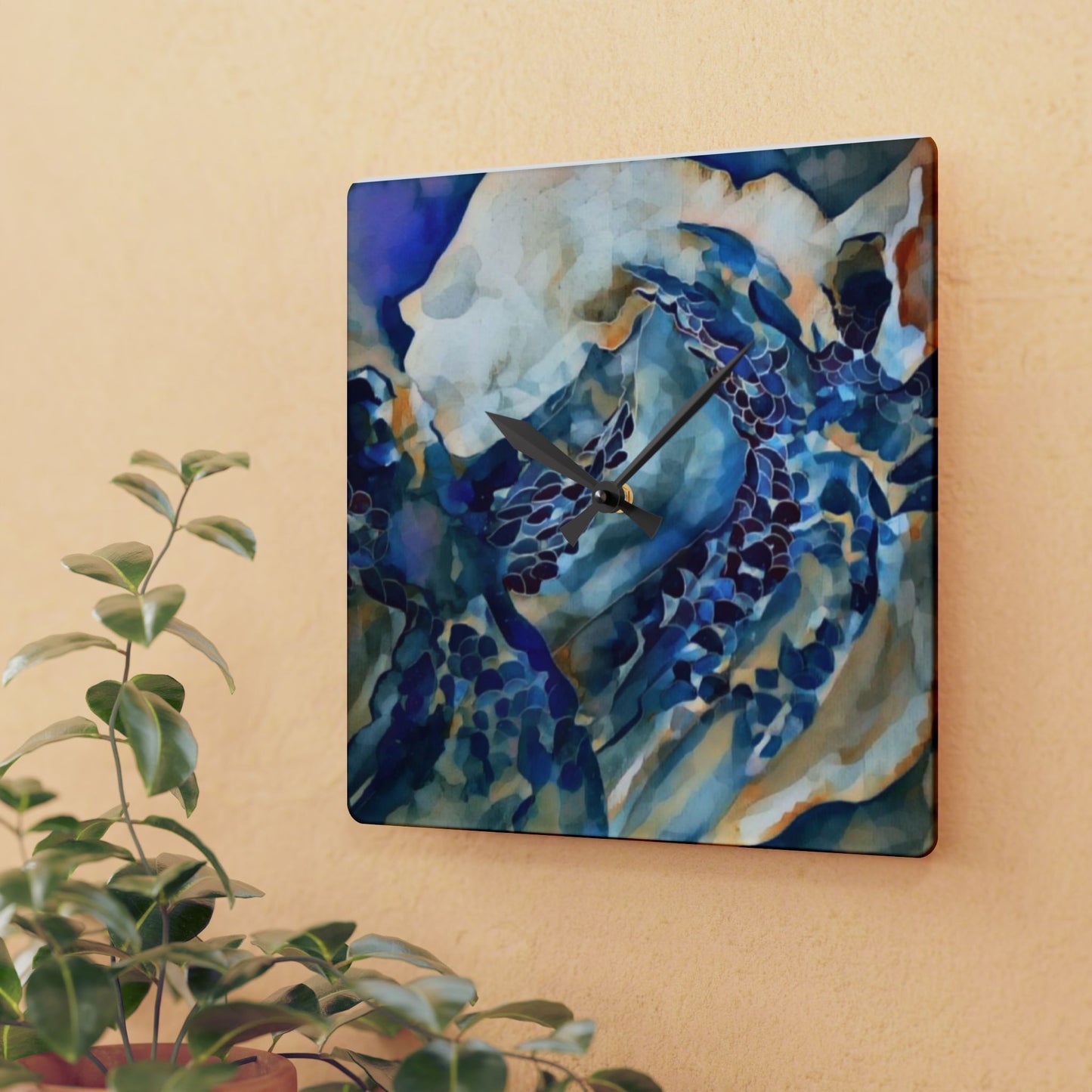Liminal Light 1 by Helena Barbagelata Wall Clock