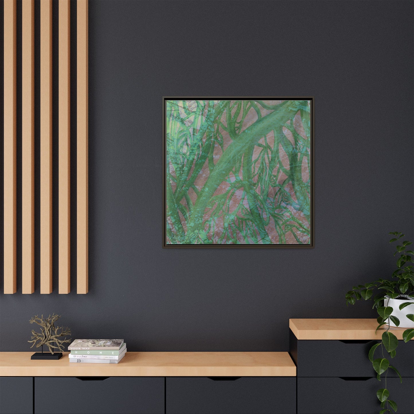 Inner Depths Framed Canvas Art