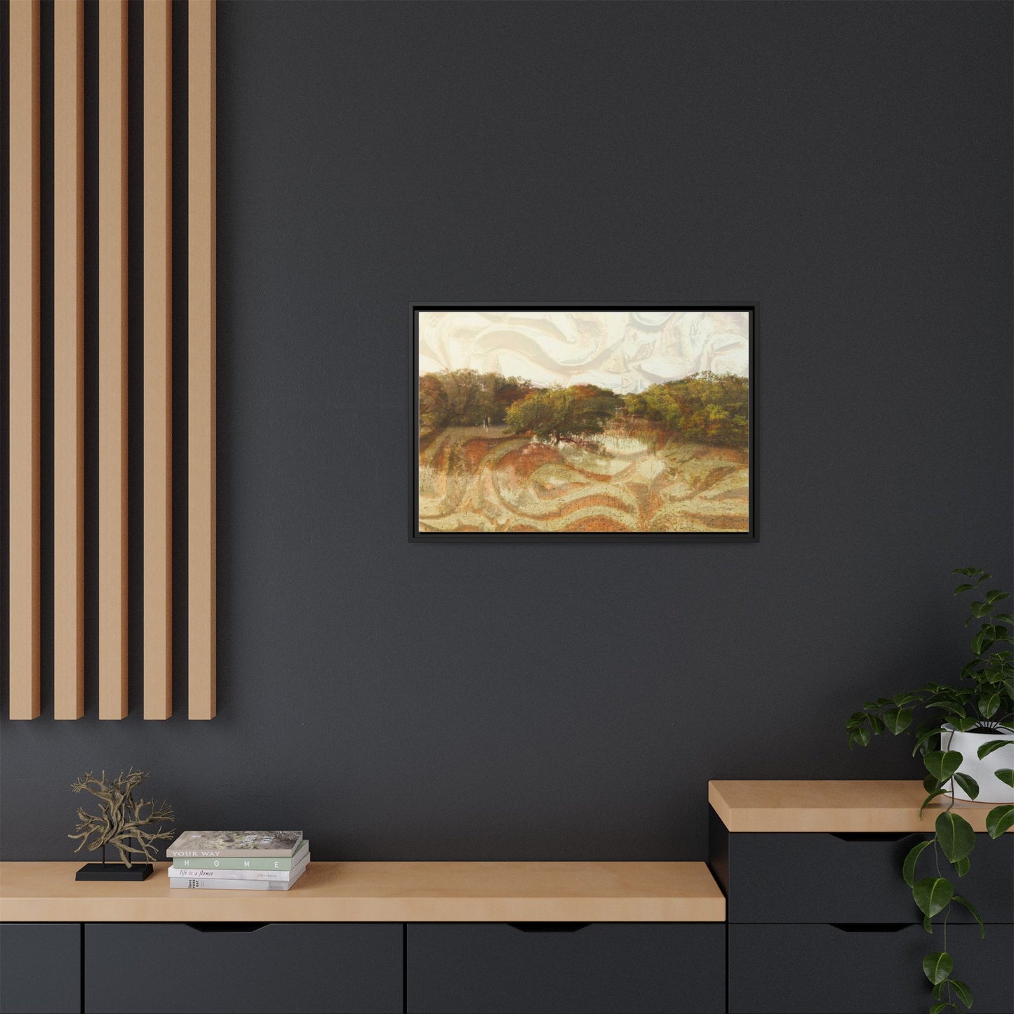 Serene Mangroves Framed Canvas Art