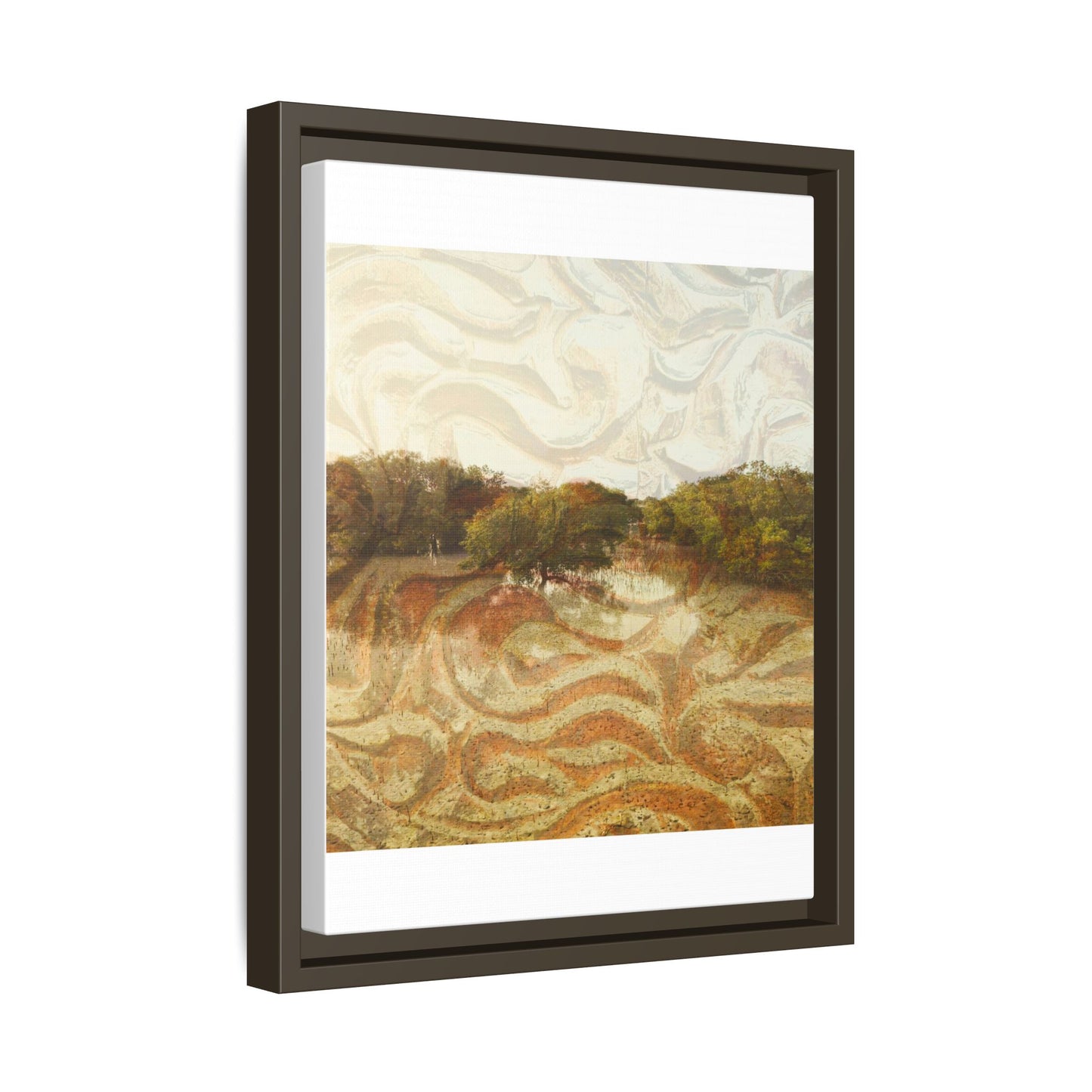 Serene Mangroves Framed Canvas Art