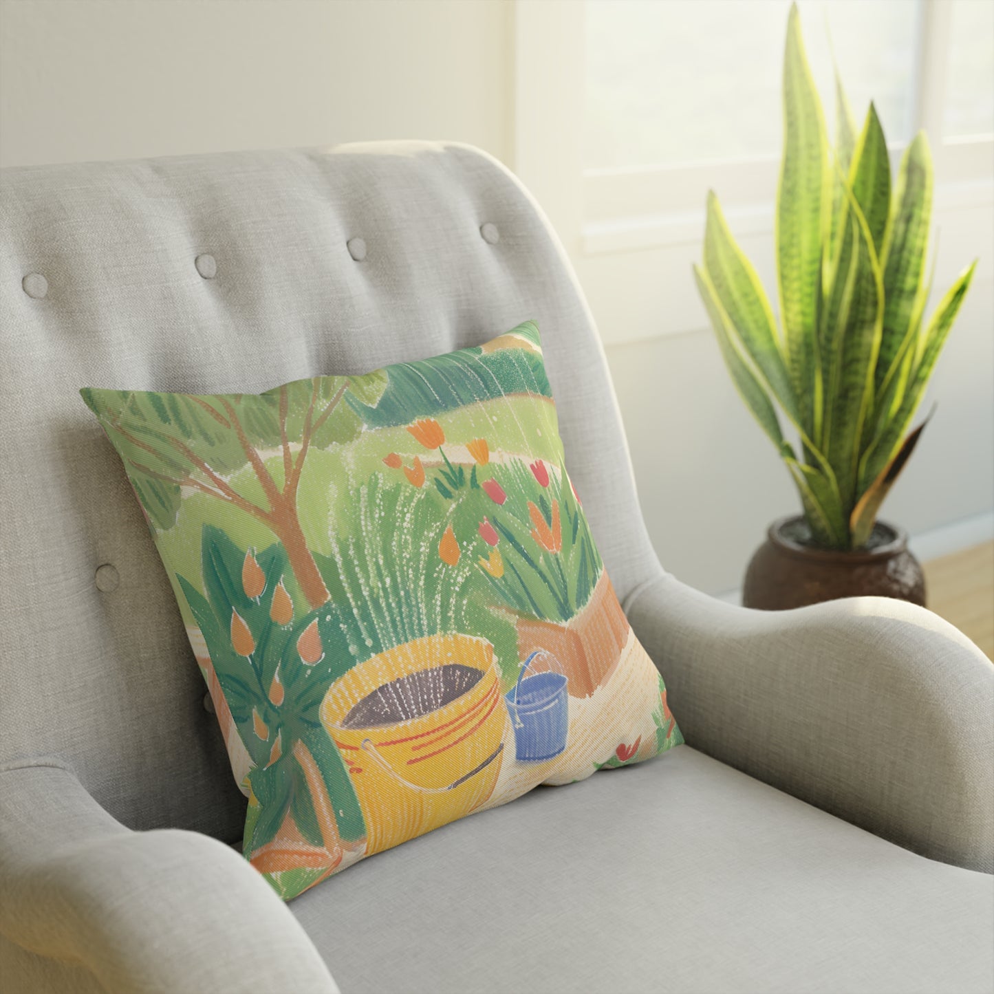 Rain Garden Eco-Friendly Pillow
