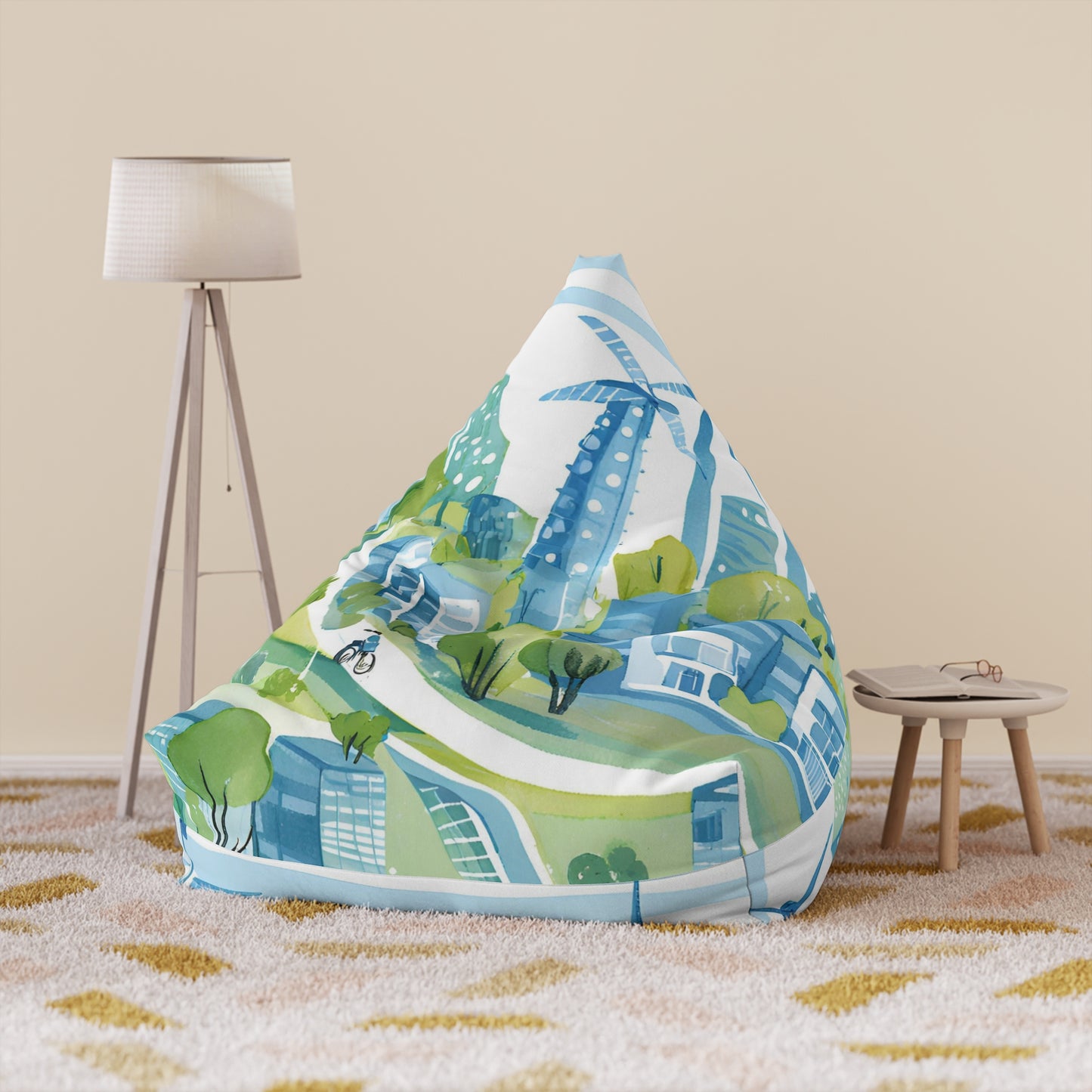 The City Bean Bag Chair Cover