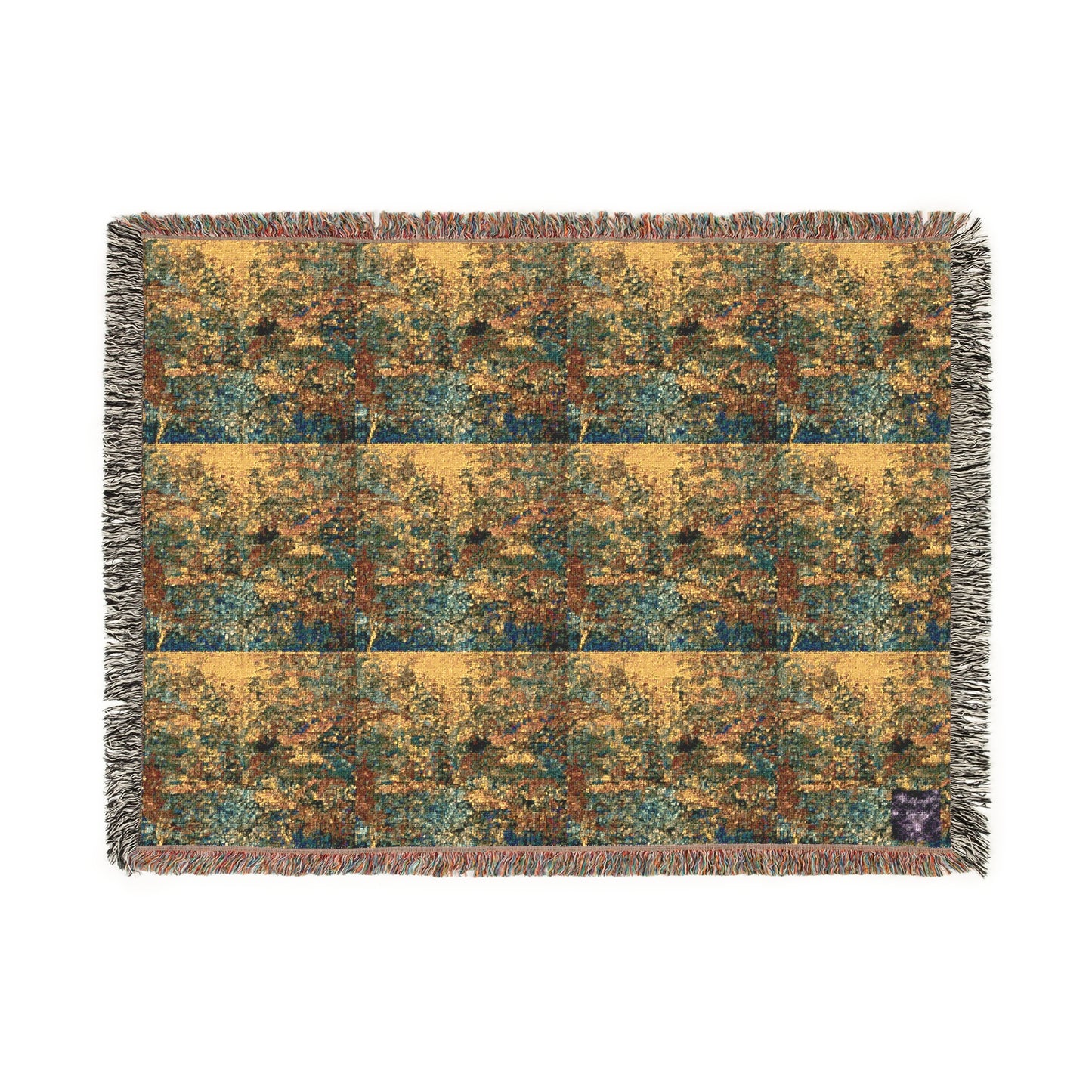 'Greens' by Julie Fejer 100% Cotton Cozy Blanket