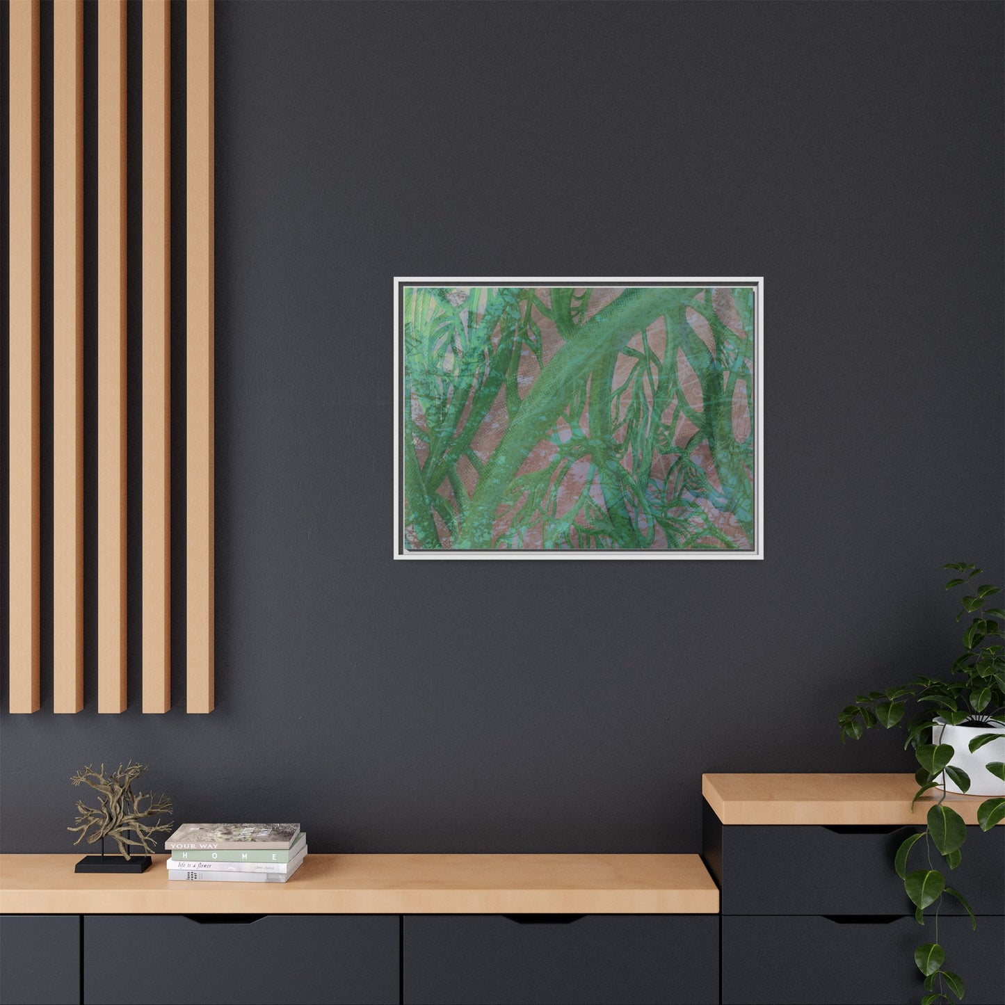 Inner Depths Framed Canvas Art