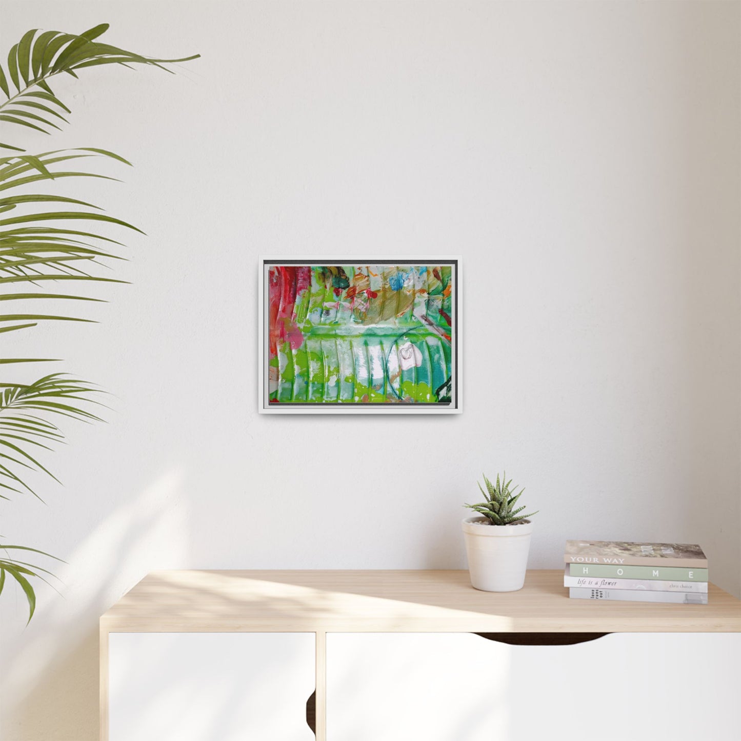 'A Mix of Life' Framed Canvas Art