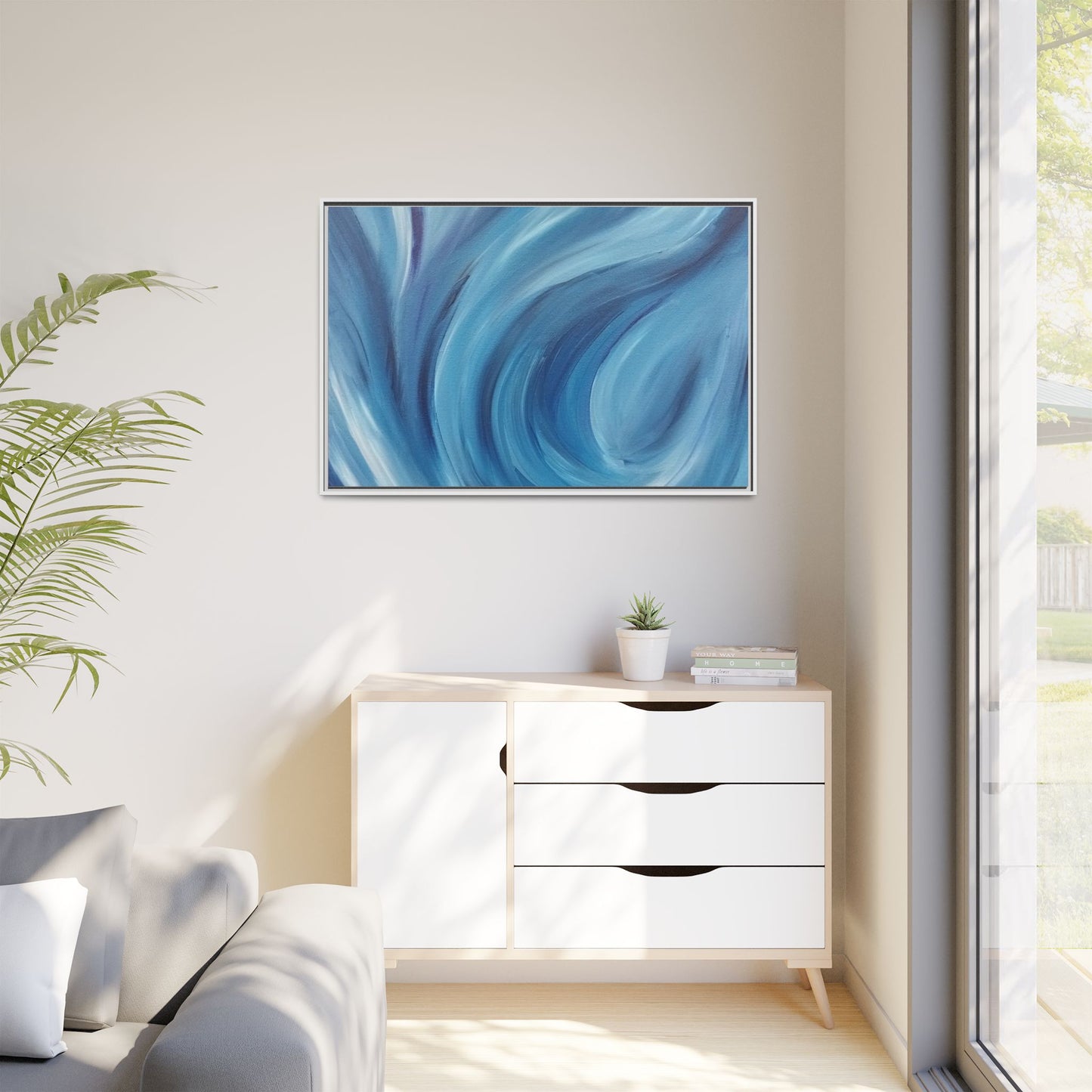 Intrinsic Reflection Framed Canvas Art
