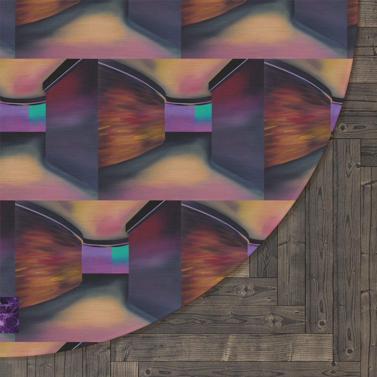 'Around The Corner' by Sarah Pooley Round Rug